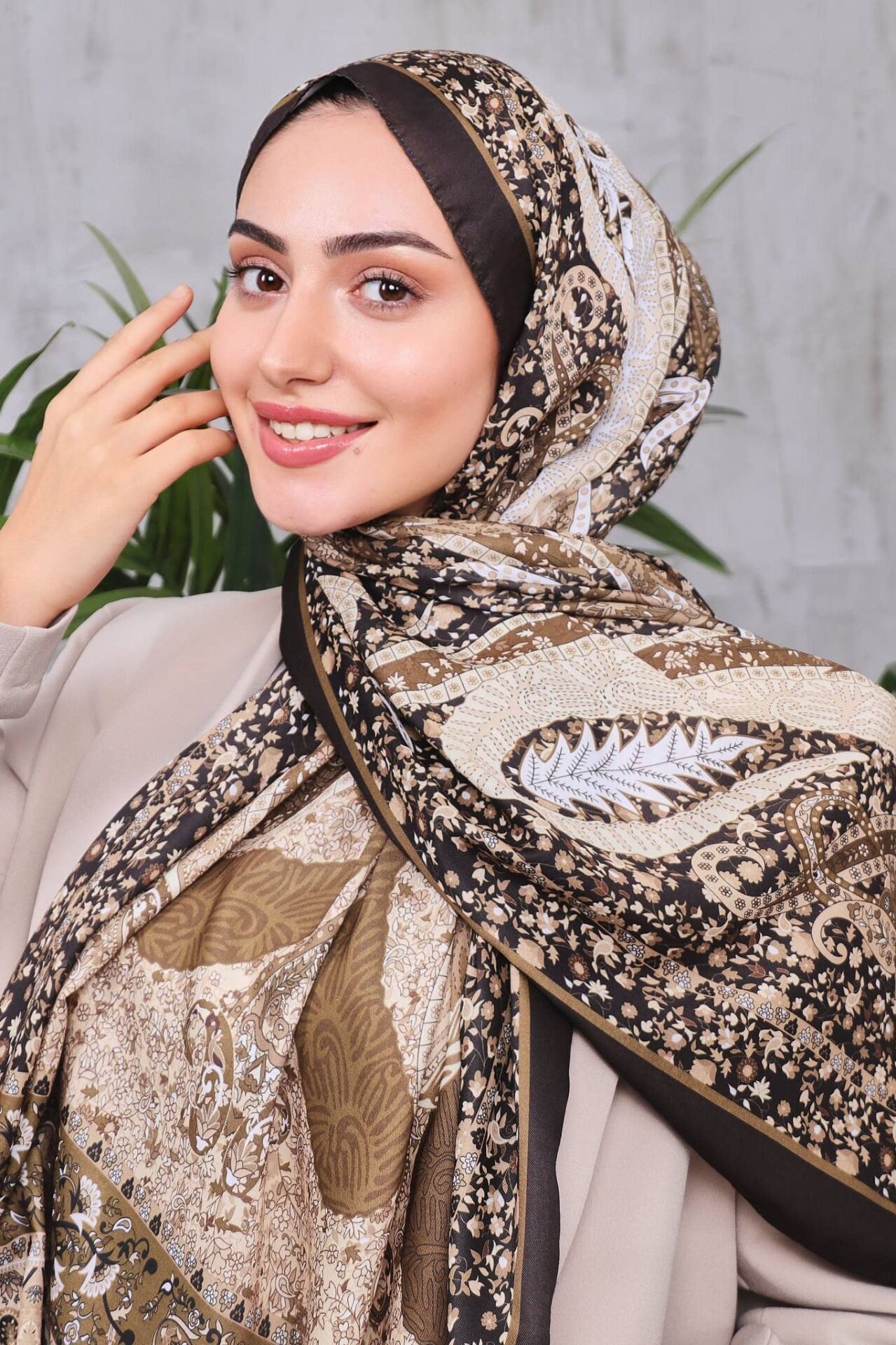 Etnik Desen Retro Soft Şal