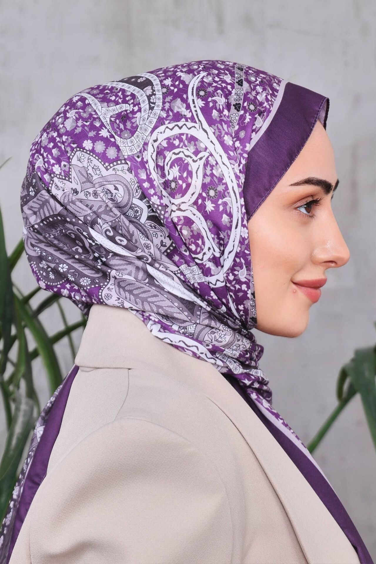 Etnik Desen Retro Soft Şal