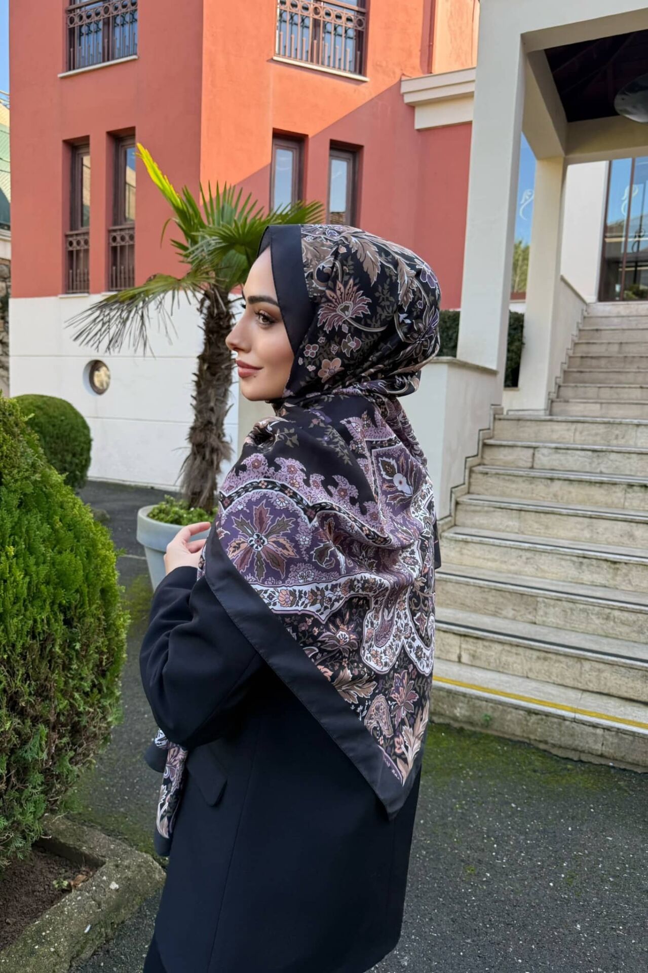 Etnik Desen Retro Soft Şal