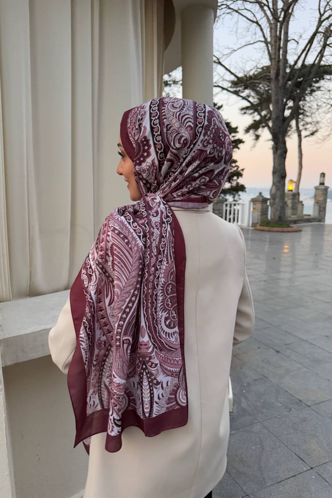 Etnik Desen Retro Soft Şal