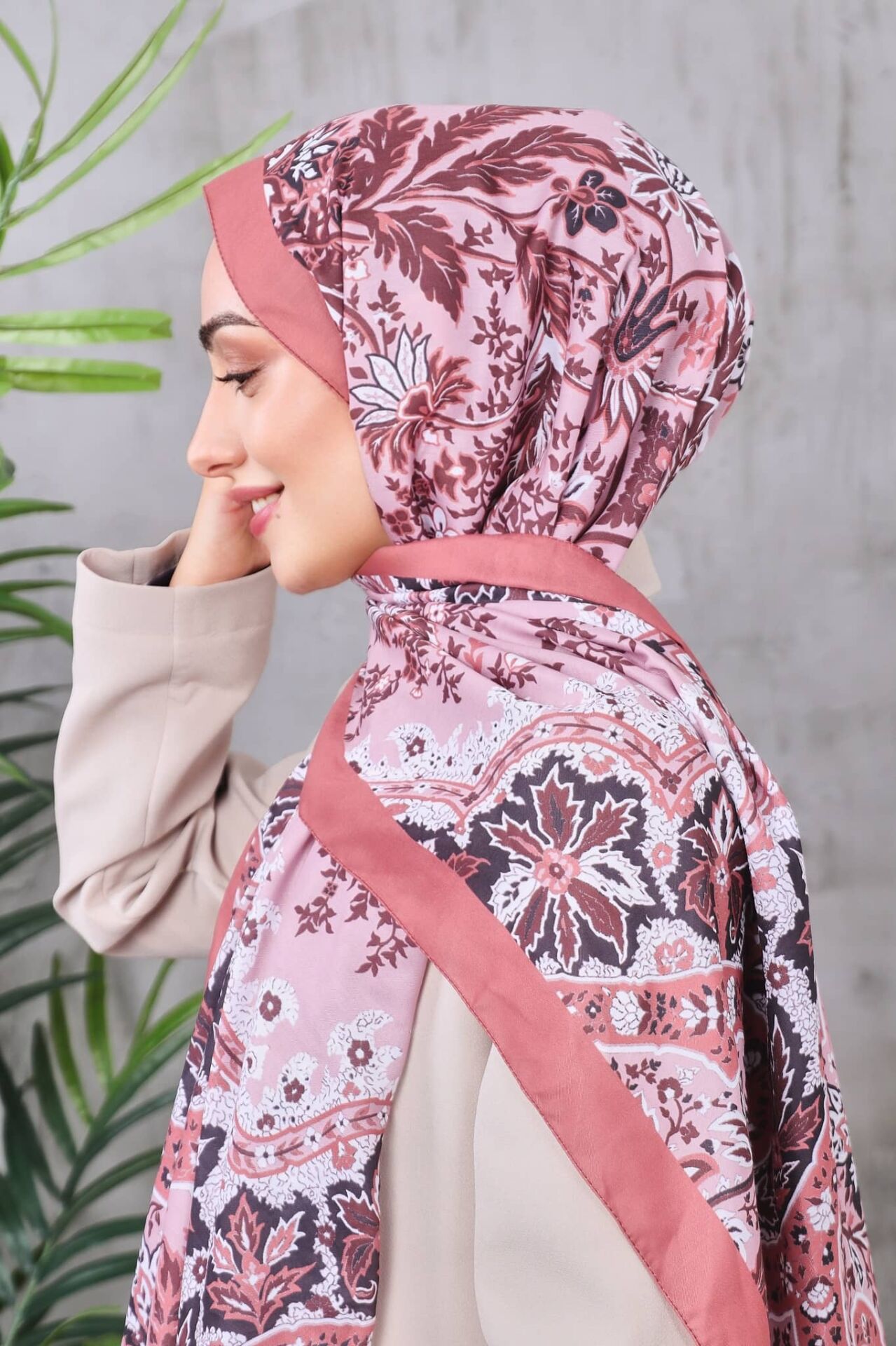 Etnik Desen Retro Soft Şal