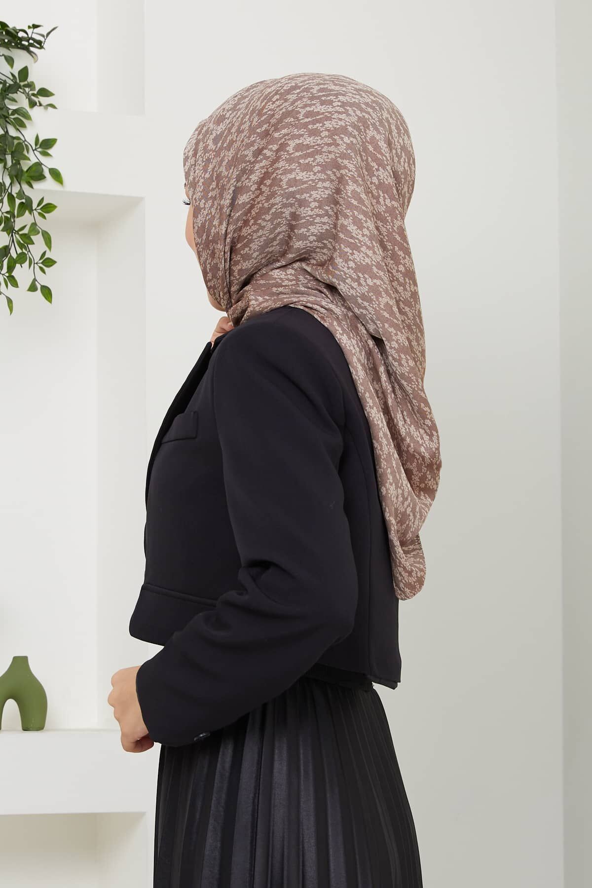 Pamuksu Çiçek Eşarp