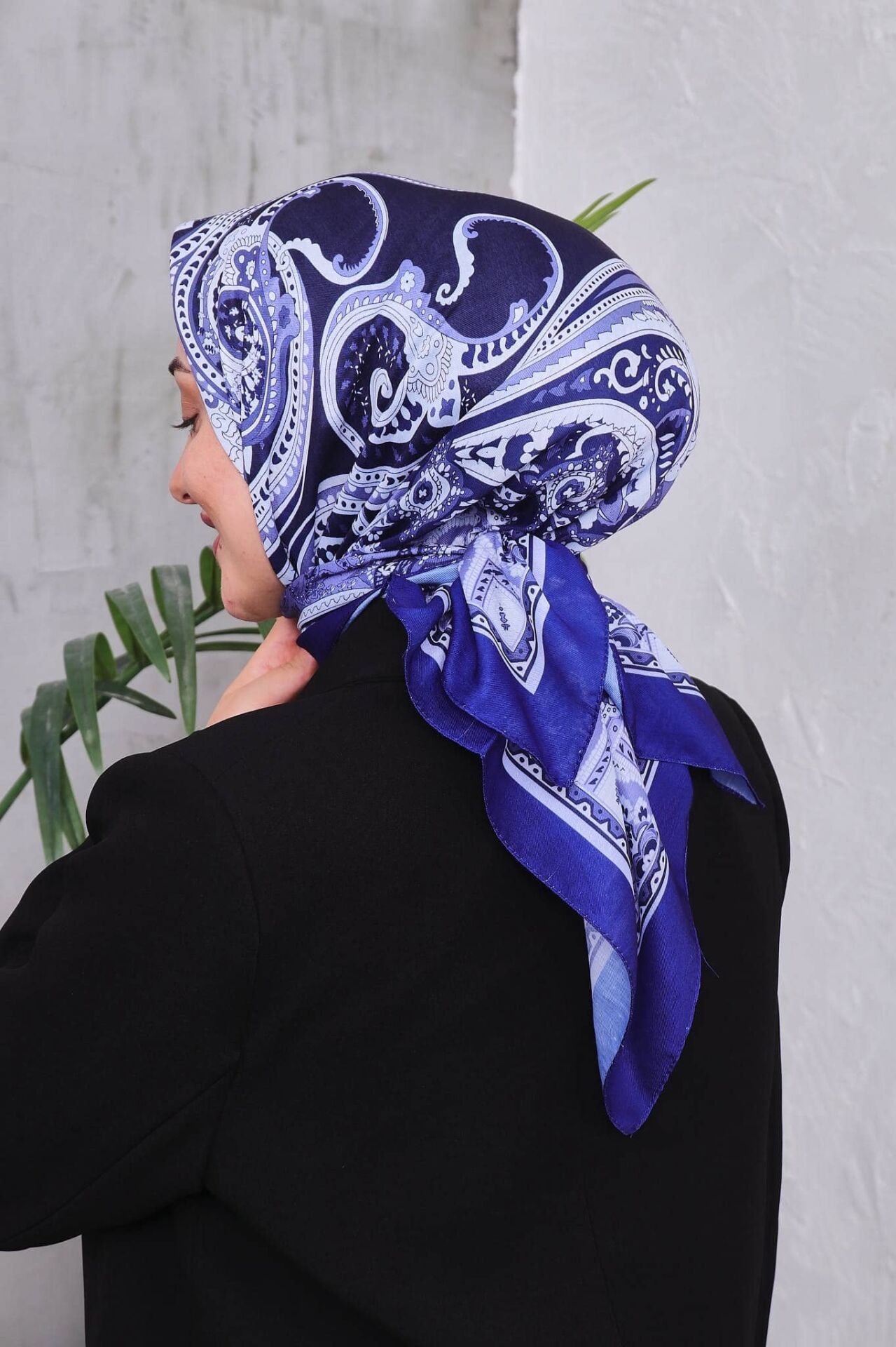 Etnik Desen Retro Soft Eşarp