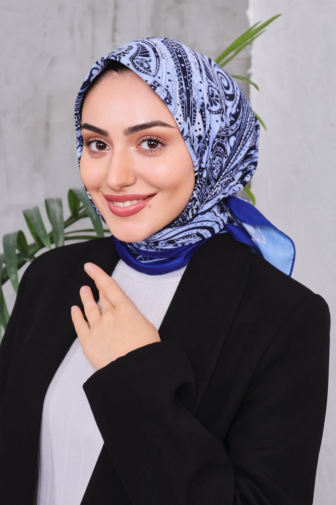 Etnik Desen Retro Soft Eşarp