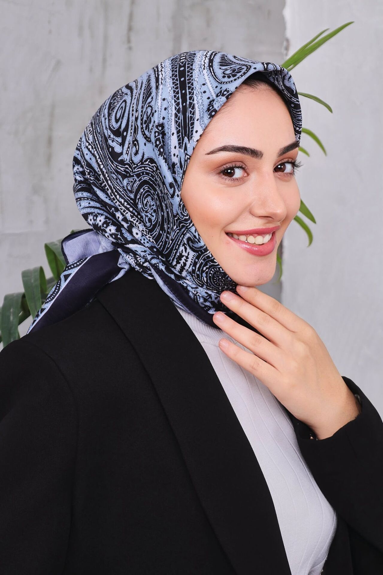 Etnik Desen Retro Soft Eşarp