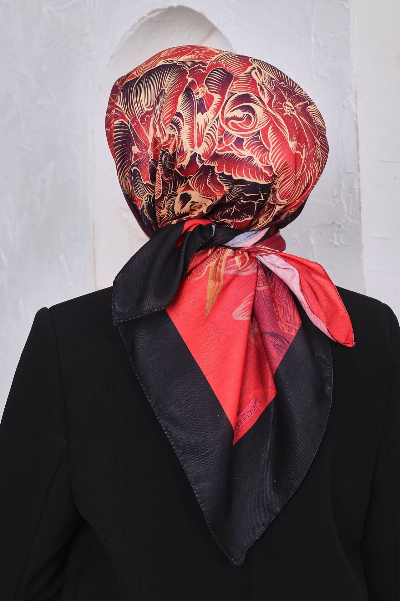 Çiçek Desen Soft Eşarp