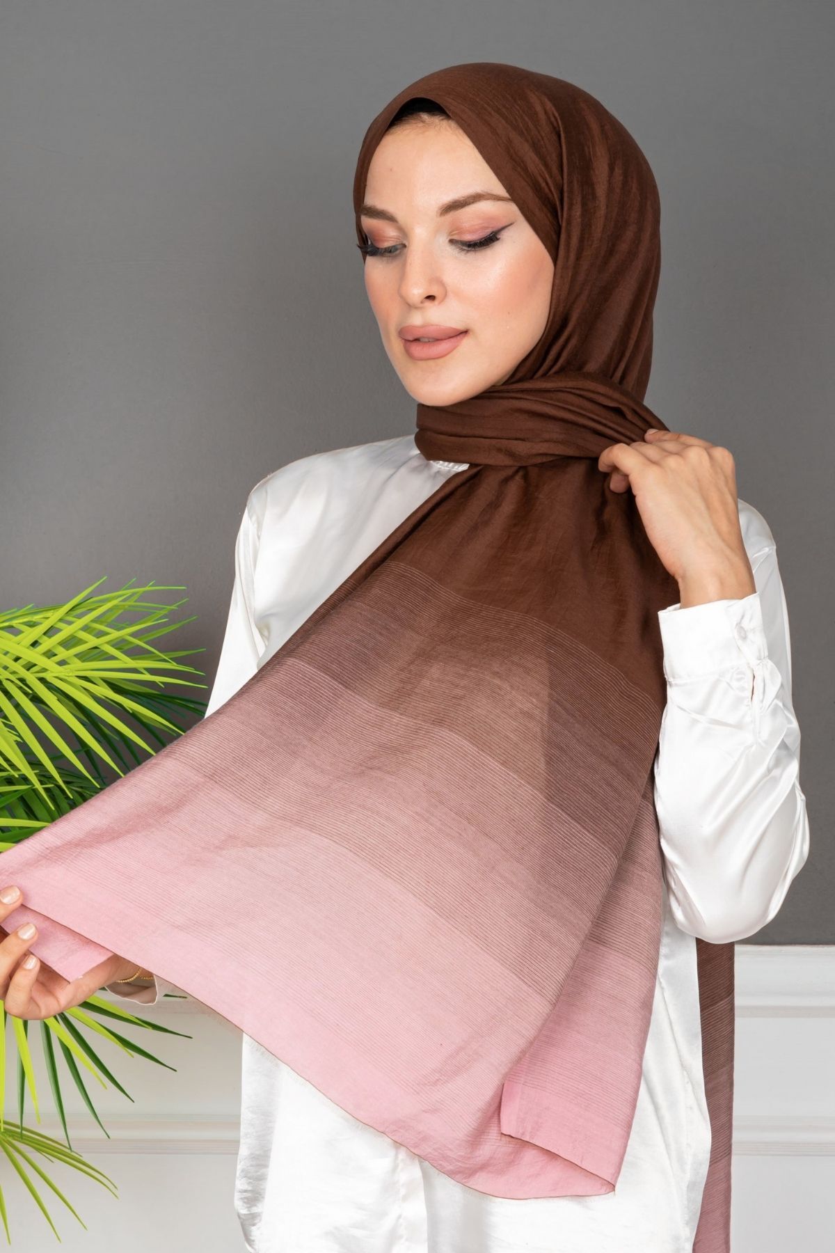 İntro İpeksi Degrade ( Renk Geçişli) Abiye Şal