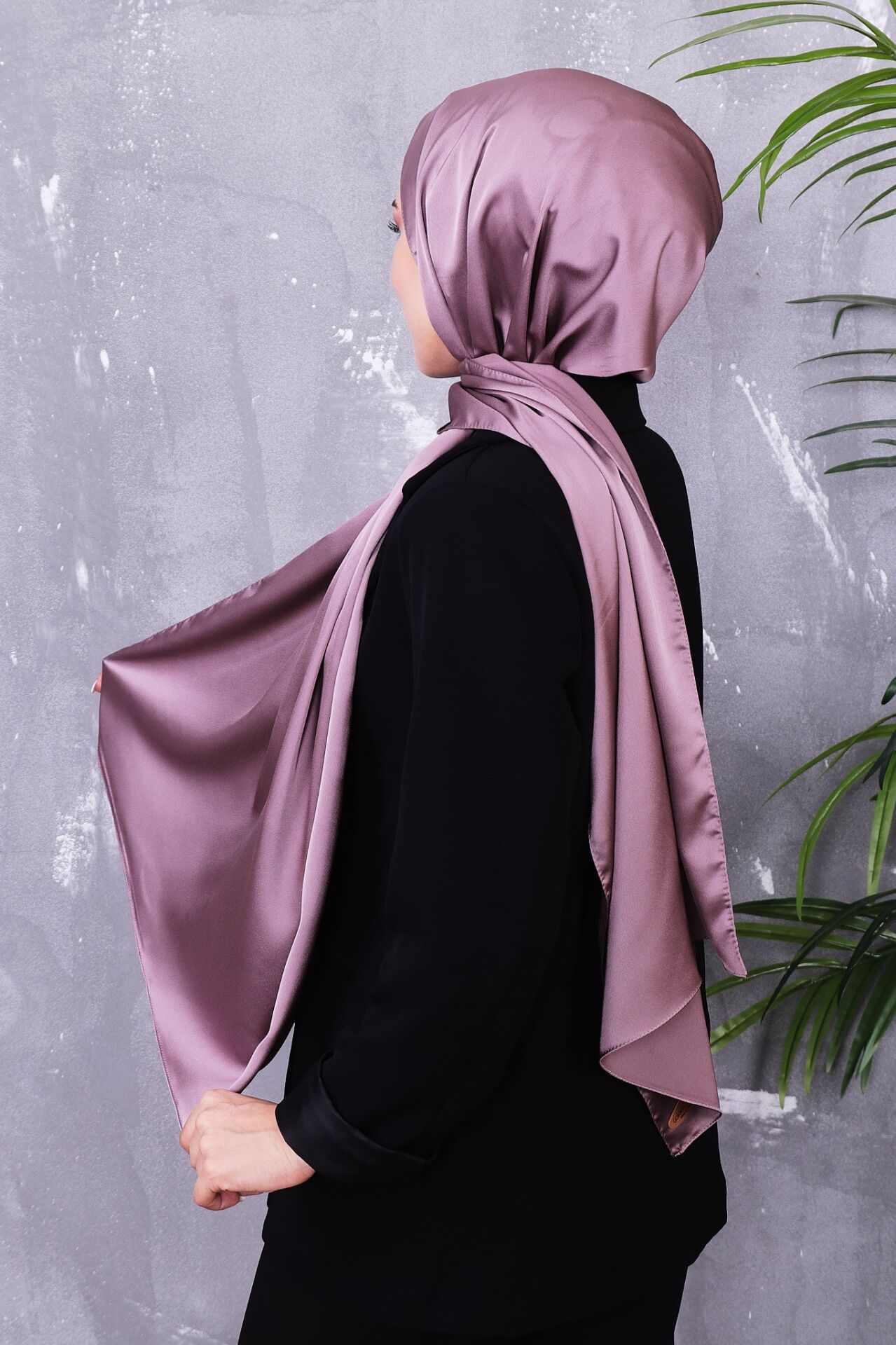 Kumsal Lüks Saten Parlak Abiye Şal