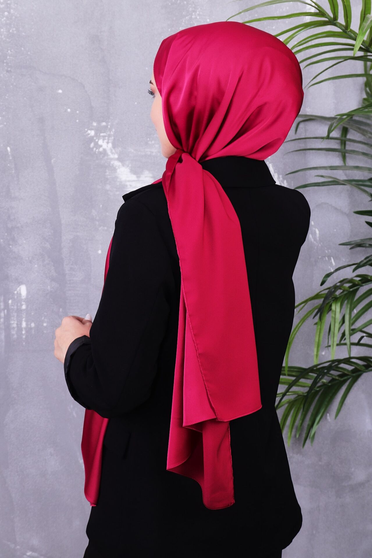 Kumsal Lüks Saten Parlak Abiye Şal