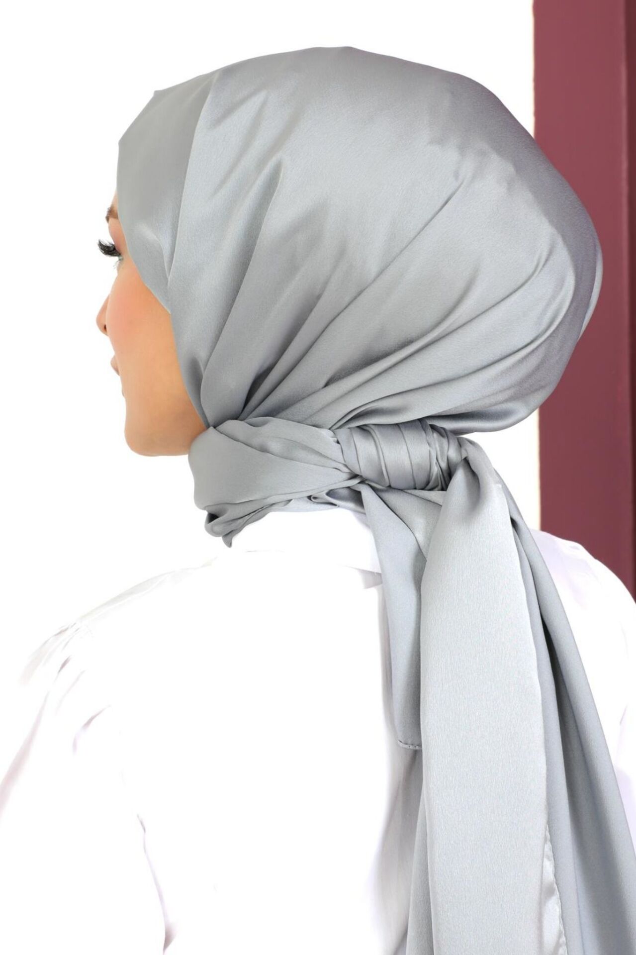 Kumsal Lüks Saten Parlak Abiye Şal