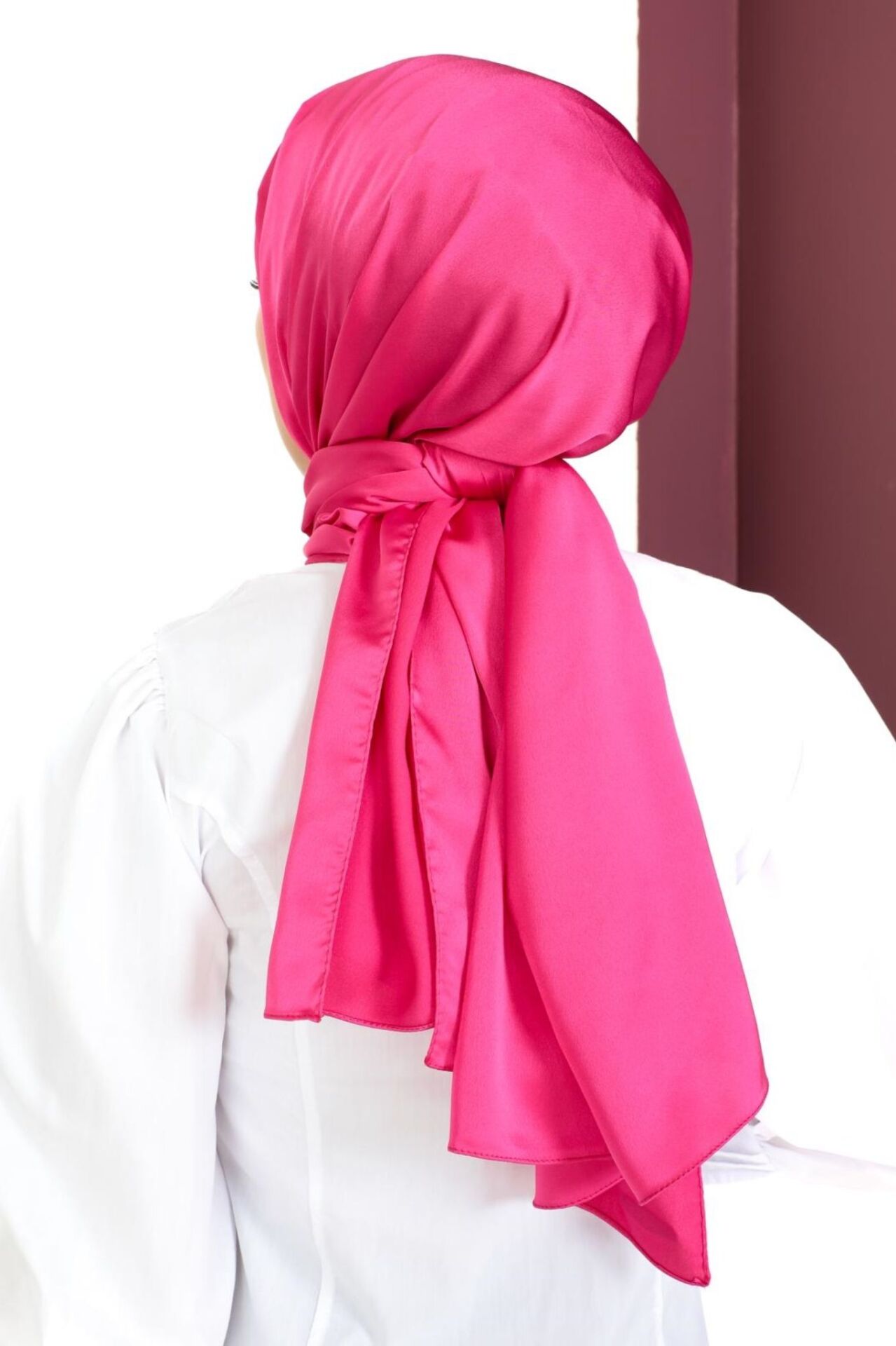 Kumsal Lüks Saten Parlak Abiye Şal