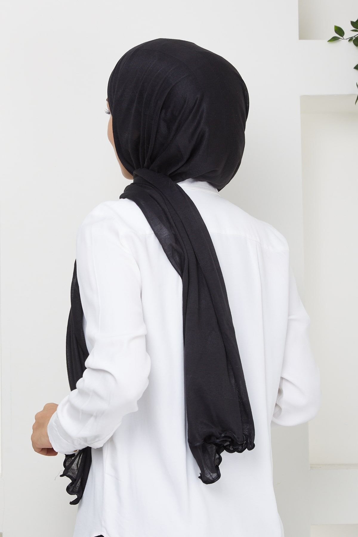 Kuyruklu Likra Çizgili Parlak Şal