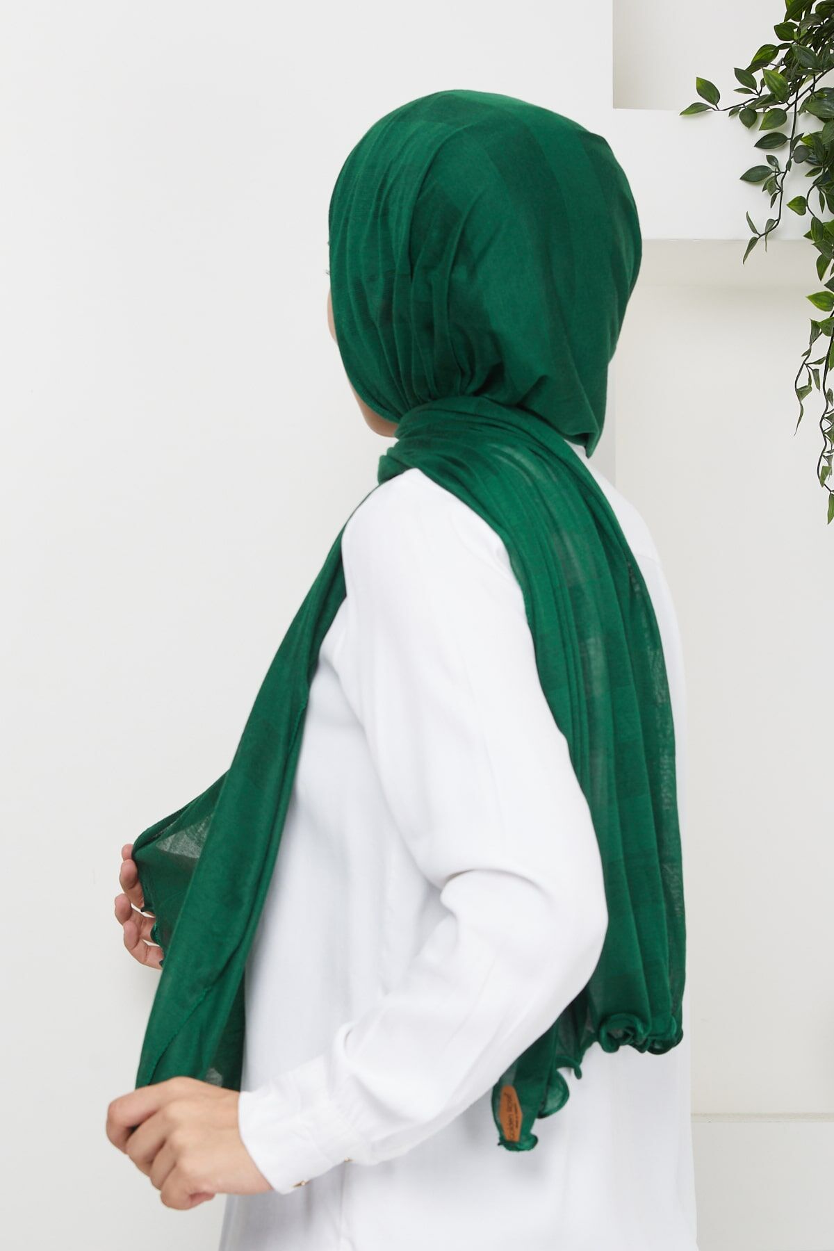 Kuyruklu Likra Çizgili Parlak Şal