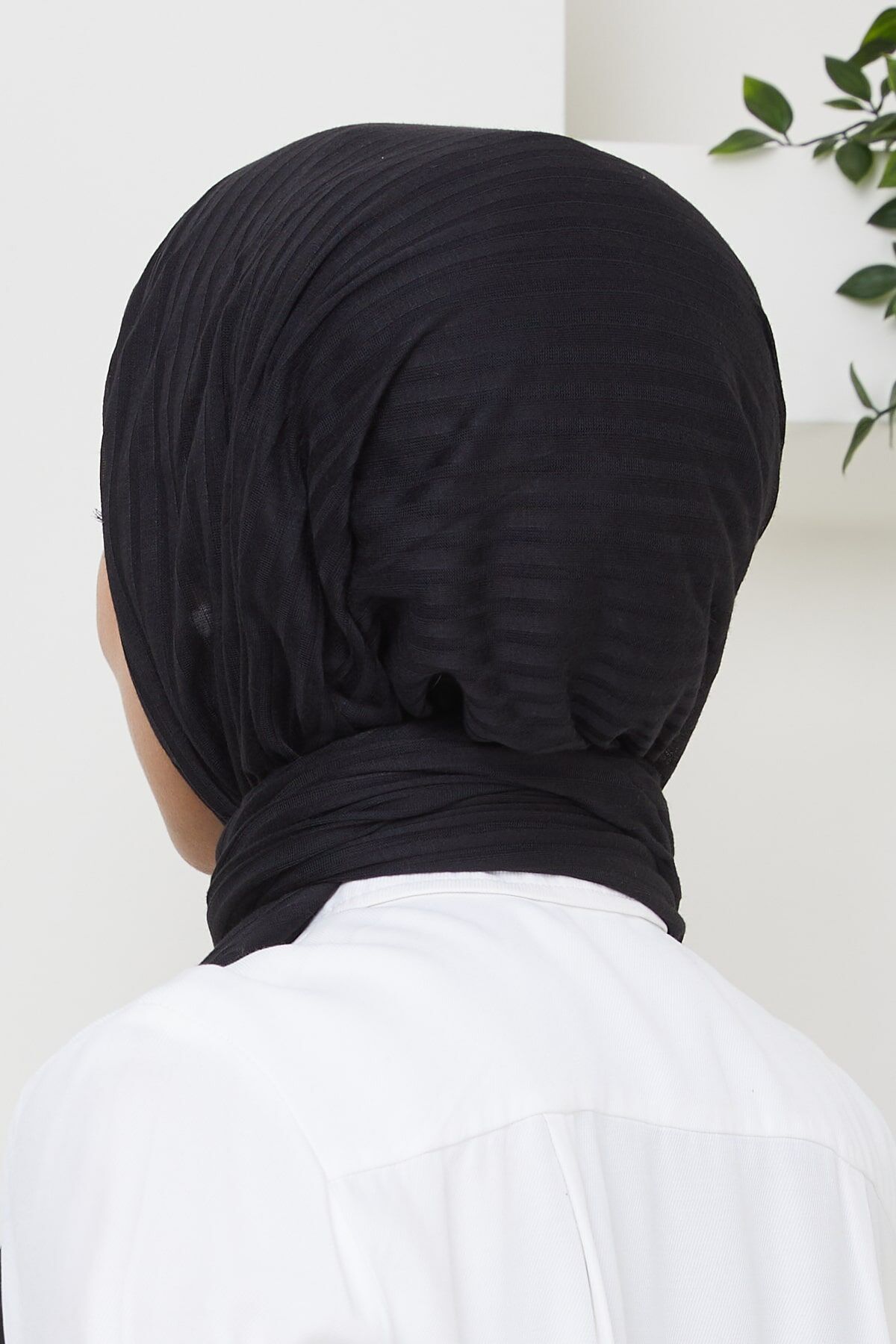 Kuyruklu Likra Çizgili Parlak Şal