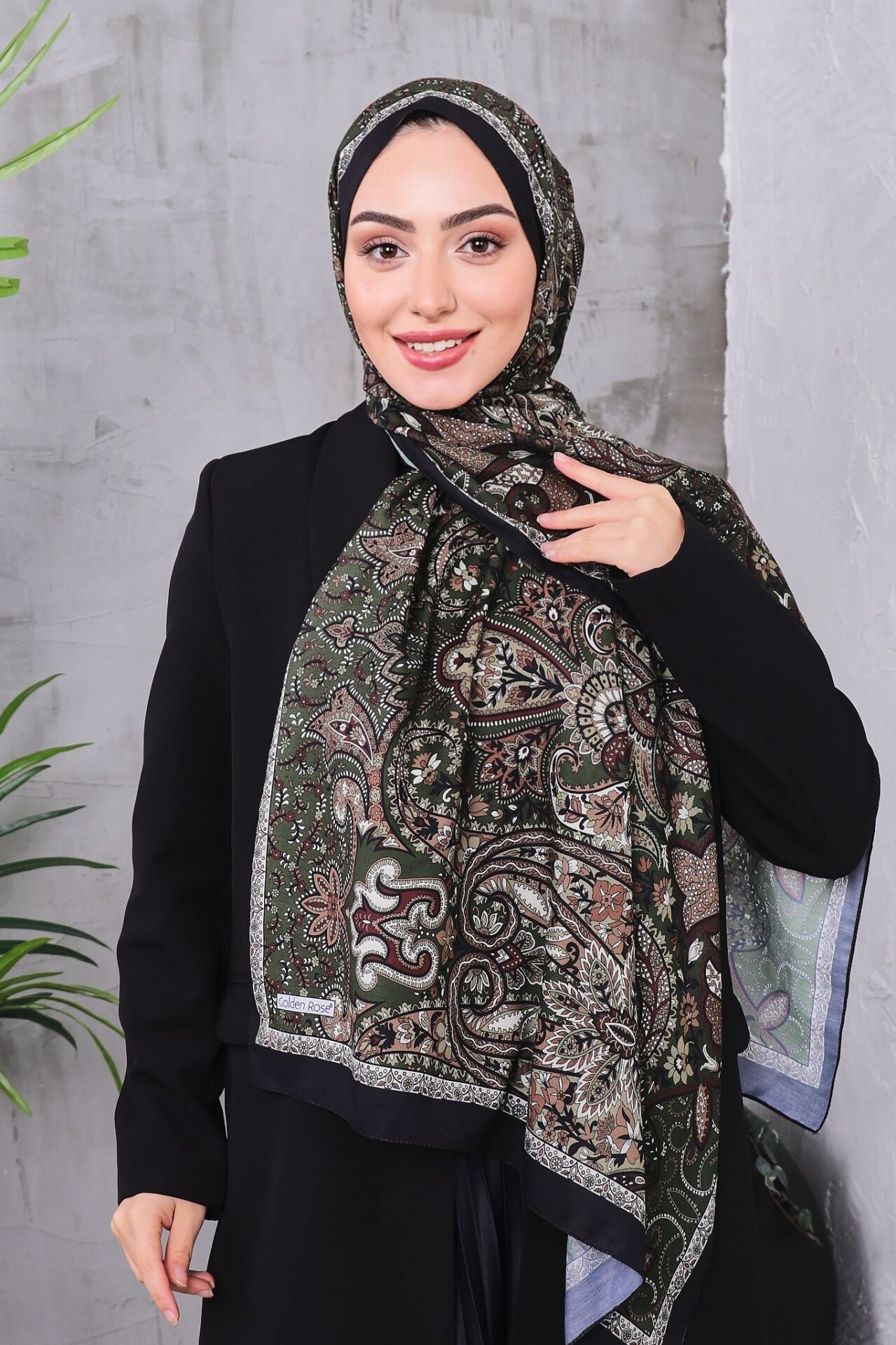 Etnik Desen Retro Soft Şal