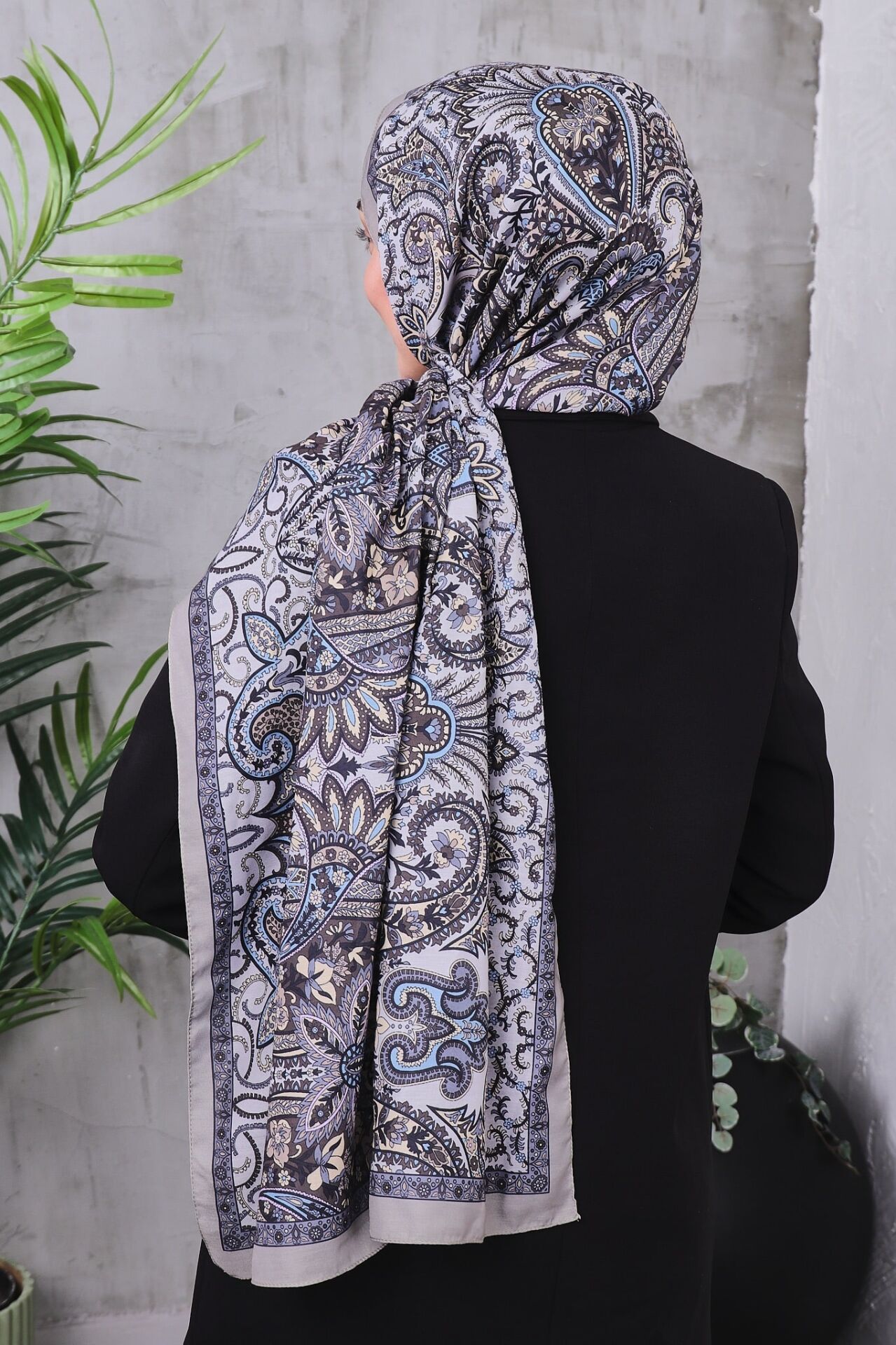 Etnik Desen Retro Soft Şal