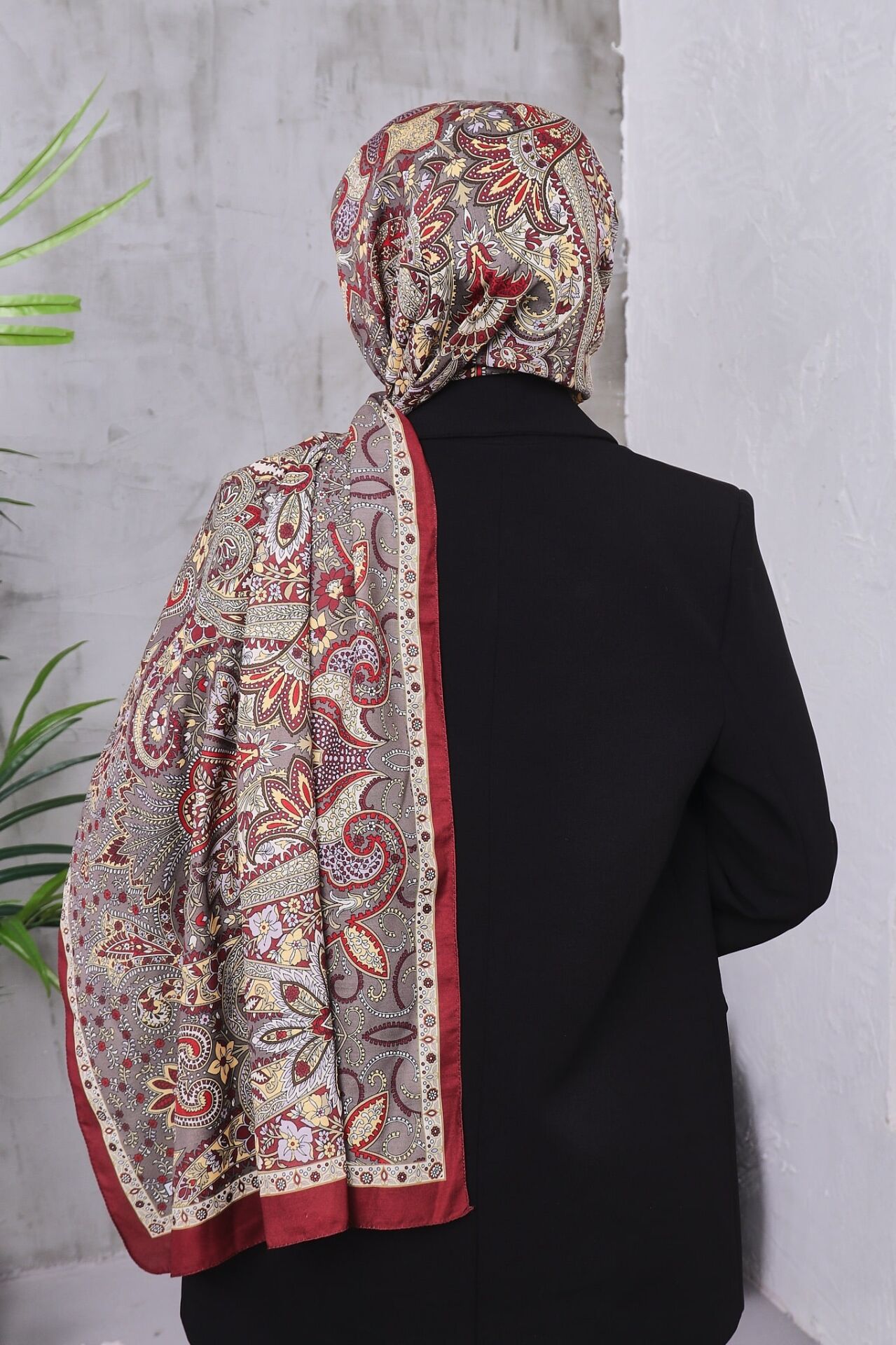 Etnik Desen Retro Soft Şal