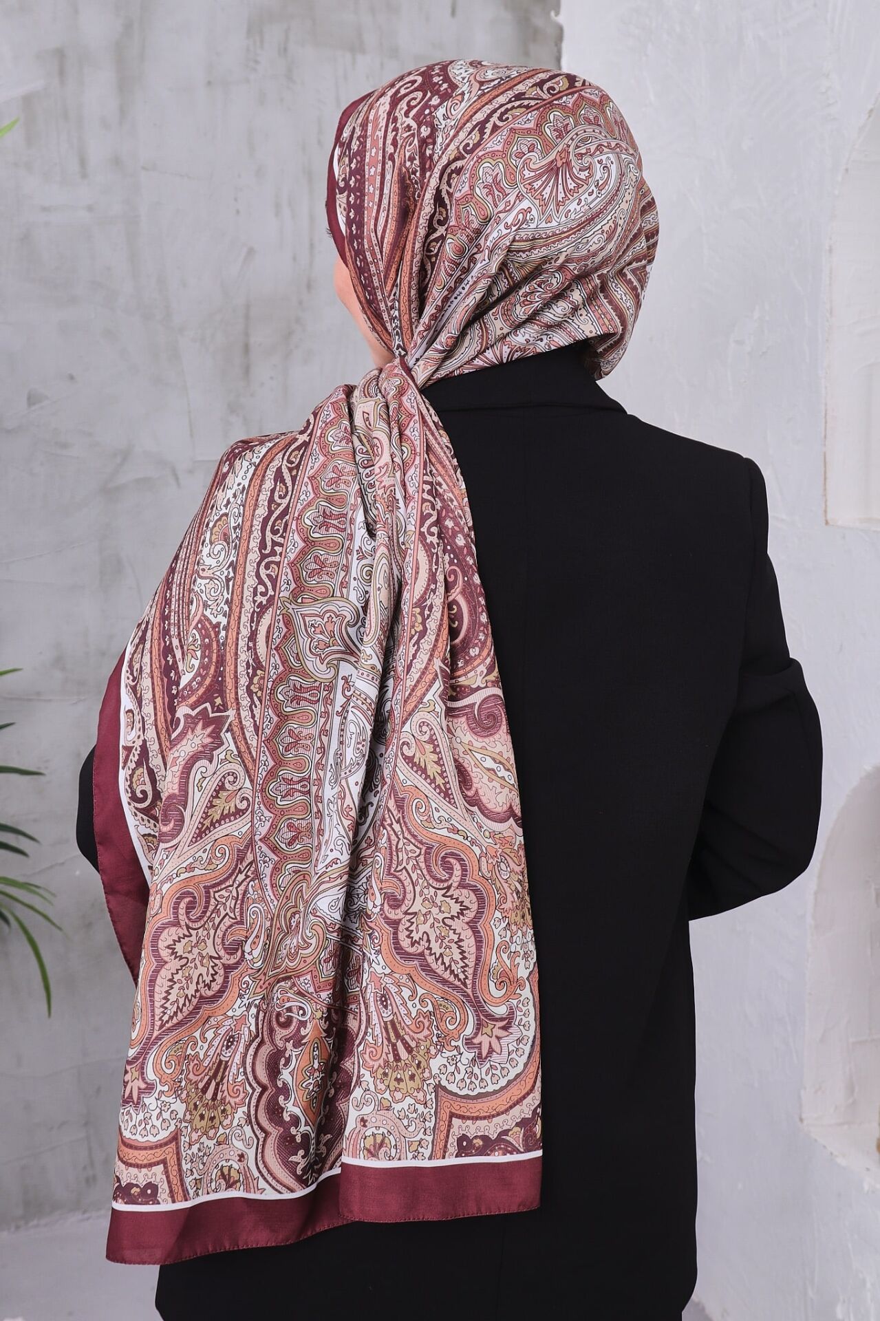 Etnik Desen Retro Soft Şal