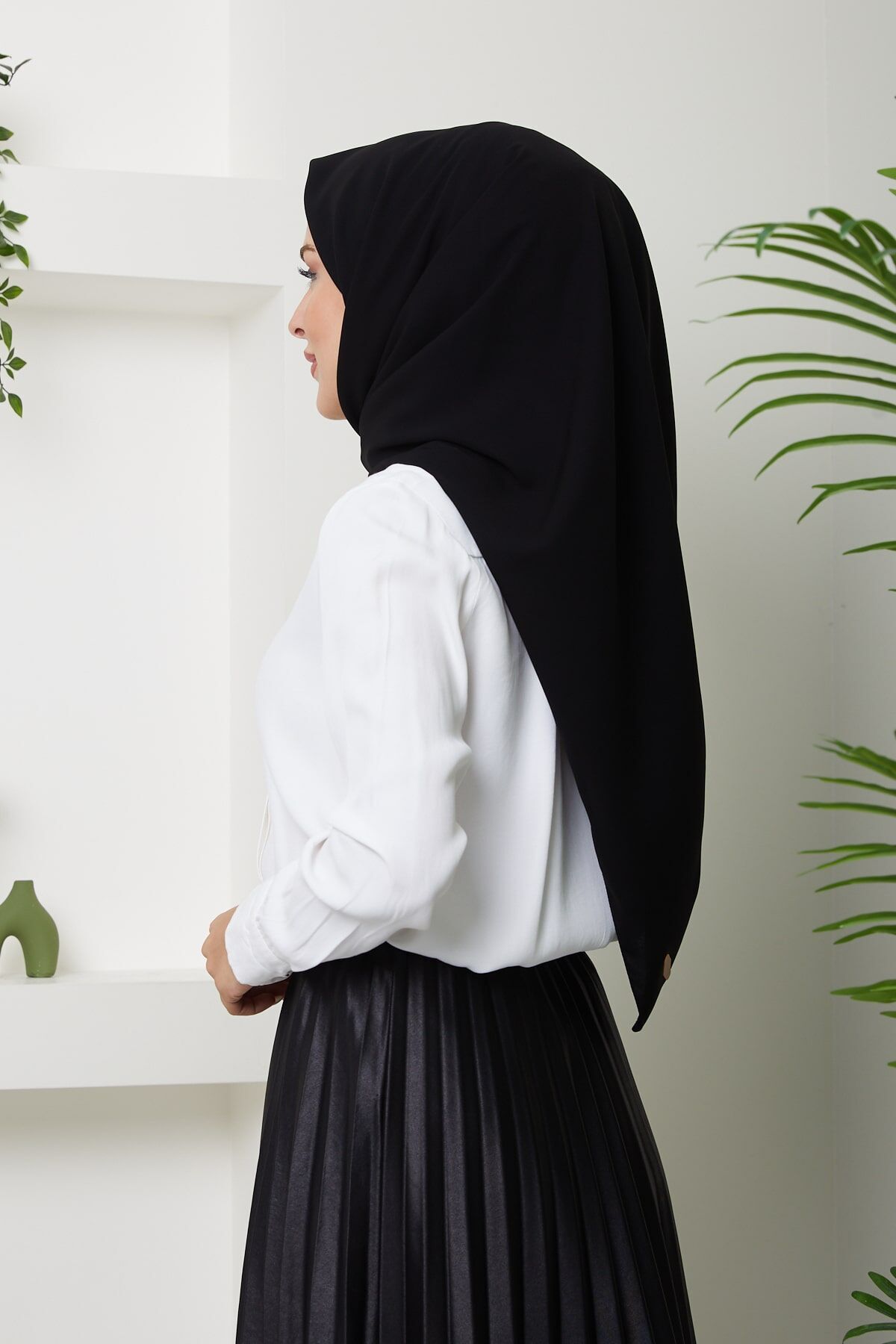 140. cm Medine İpeği Eşarp