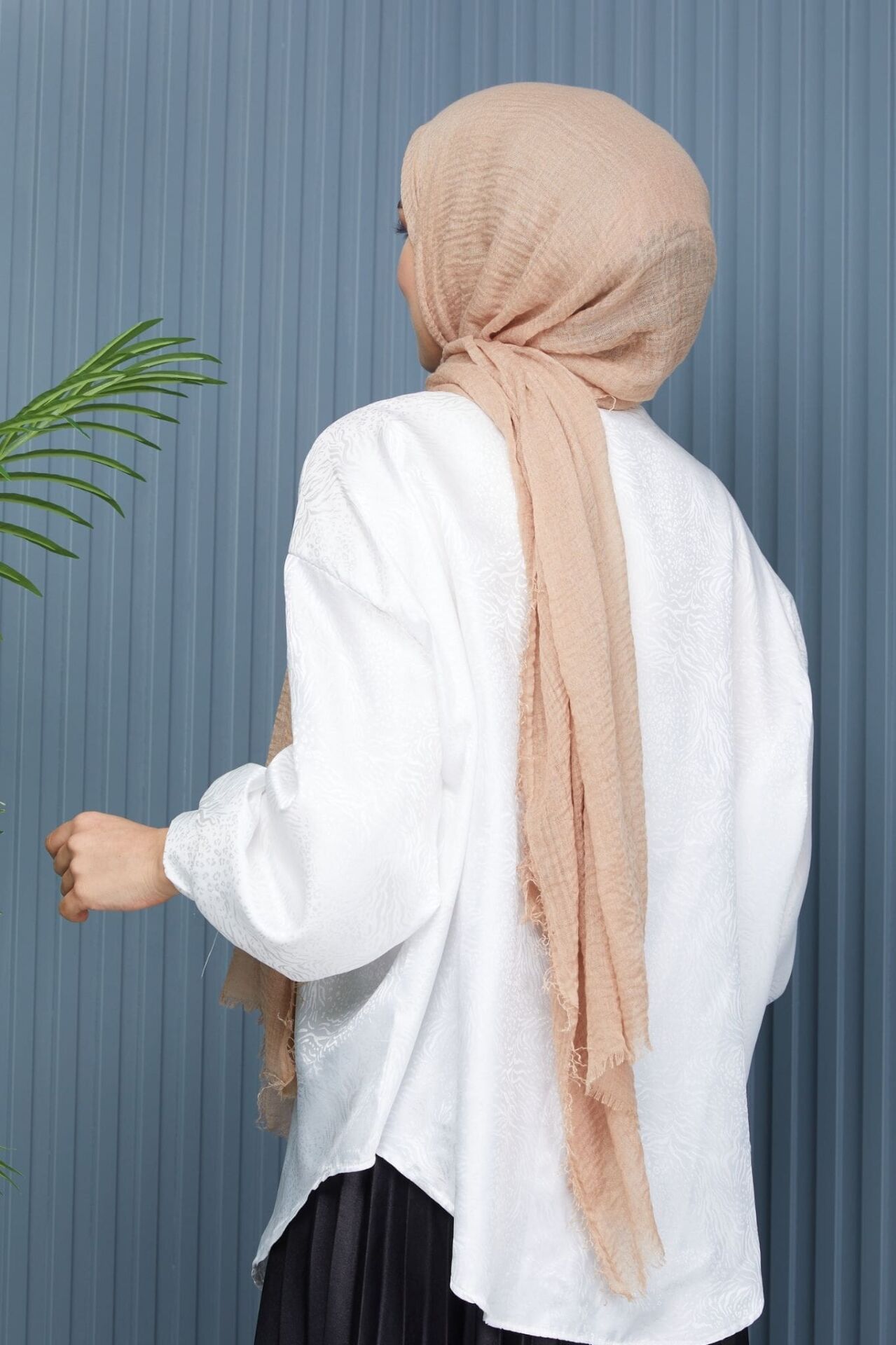 Pamuksu Parlak Bürümcük Şal