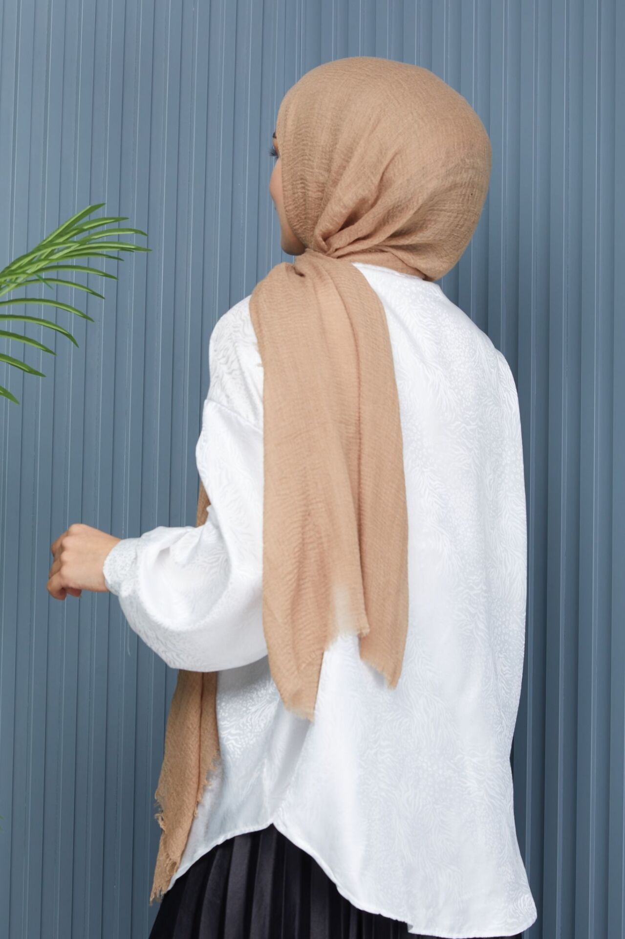 Pamuksu Parlak Bürümcük Şal