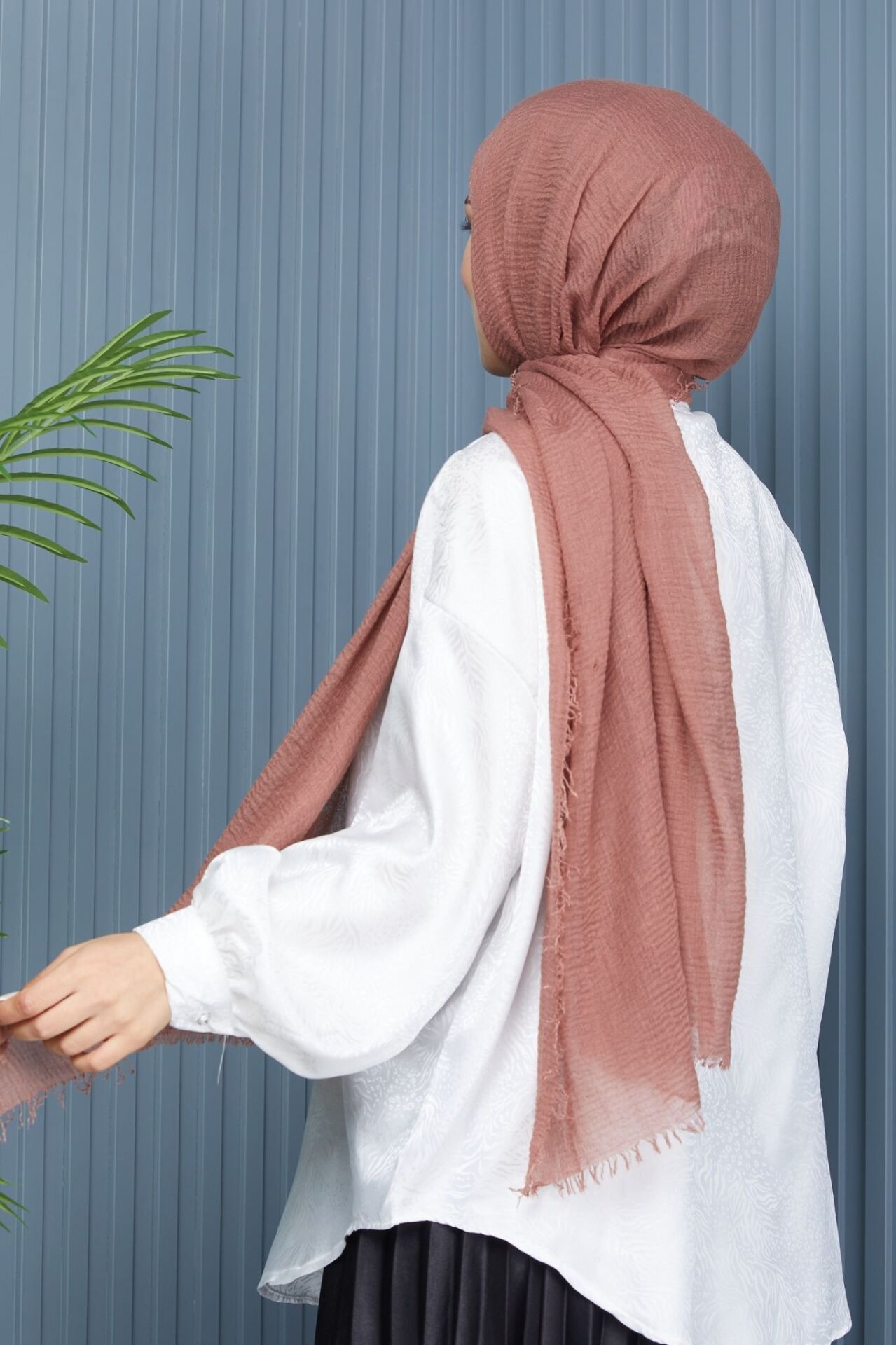 Pamuksu Parlak Bürümcük Şal