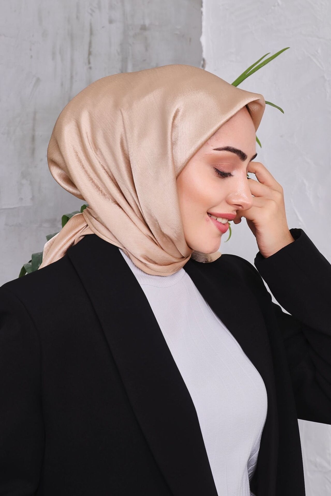 Janjan Lüks Abiye Parlak Eşarp