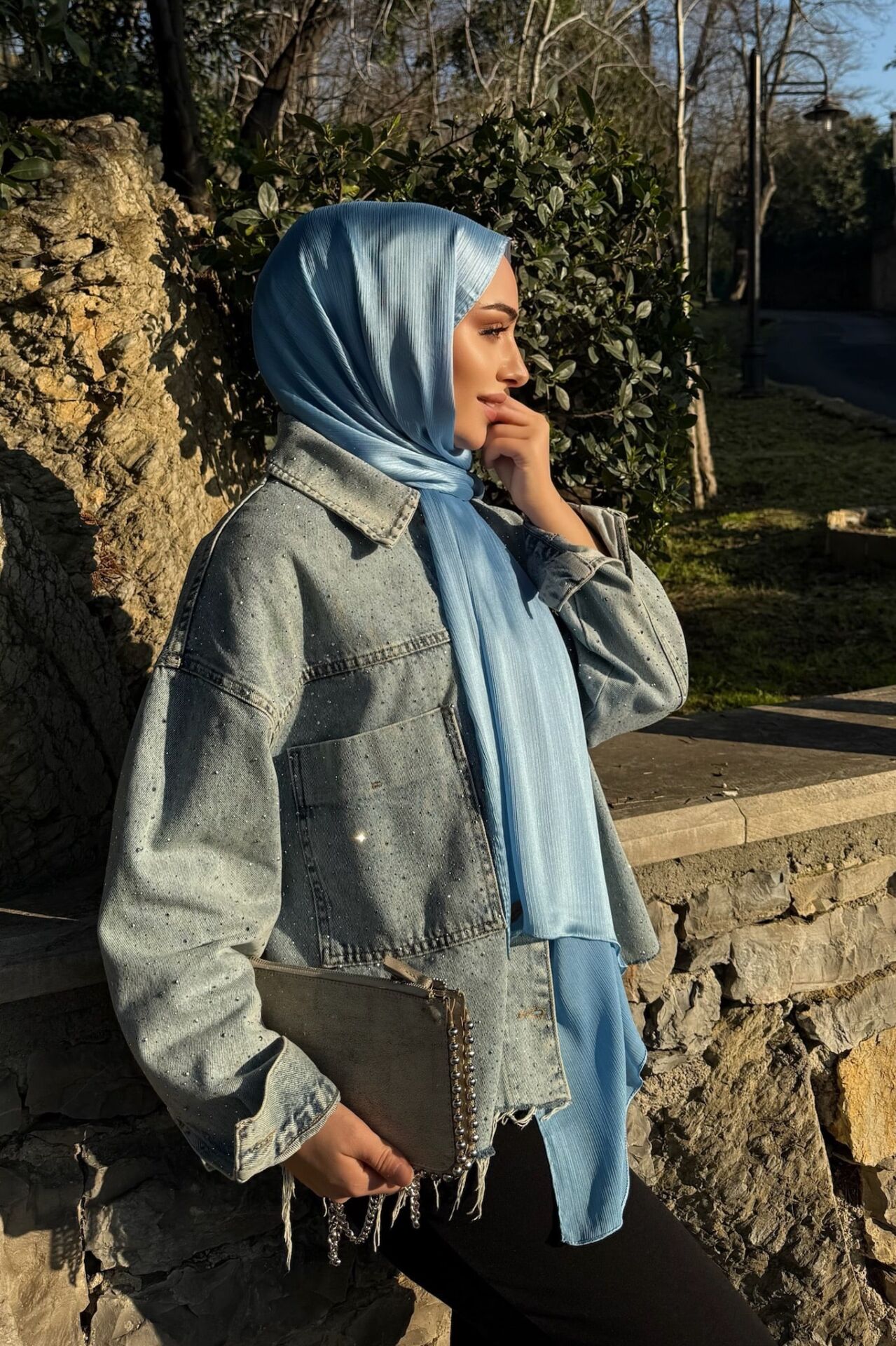 Deniz Parlak Abiye Şal