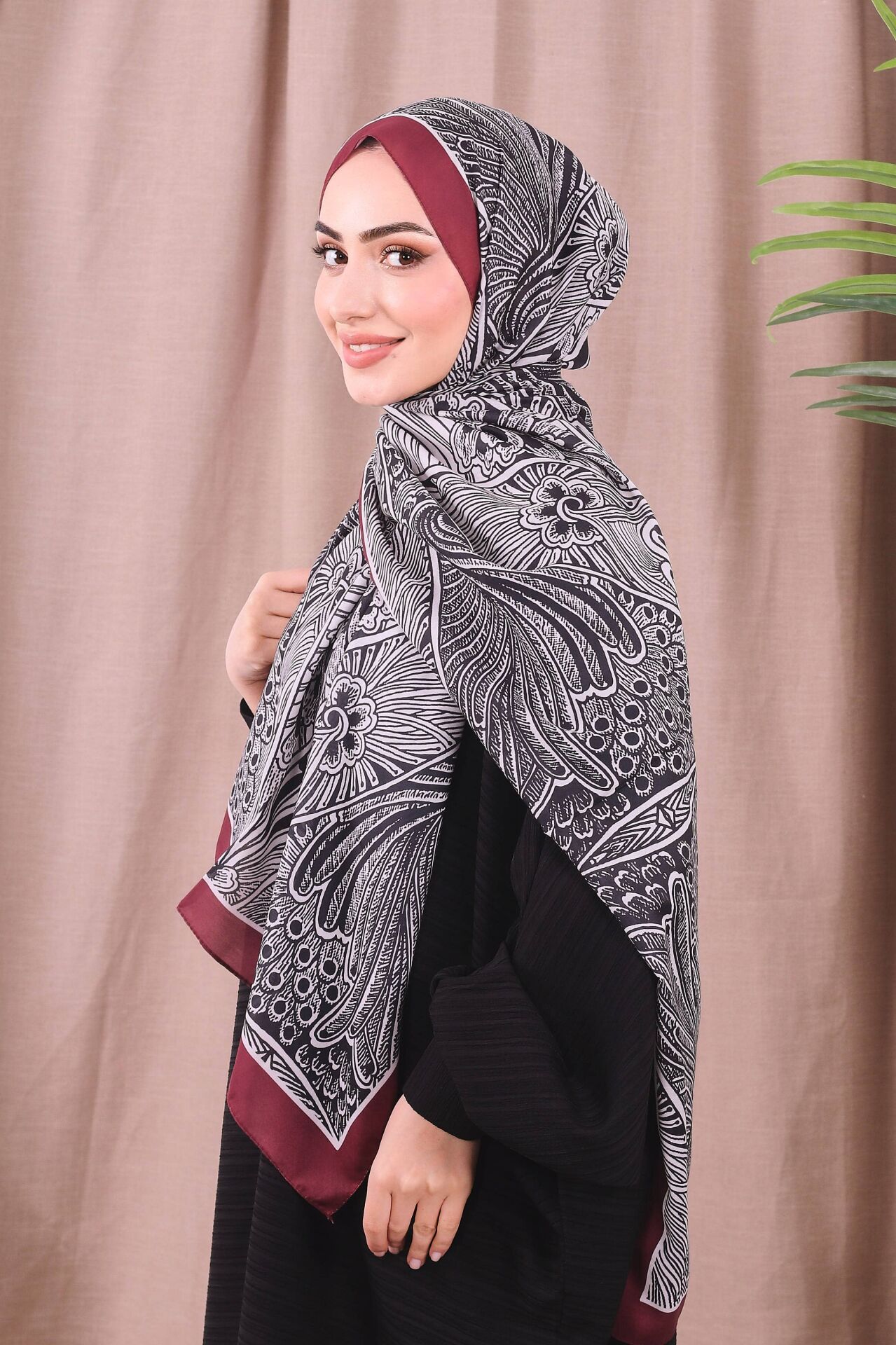 Etnik Desen Retro Soft Şal