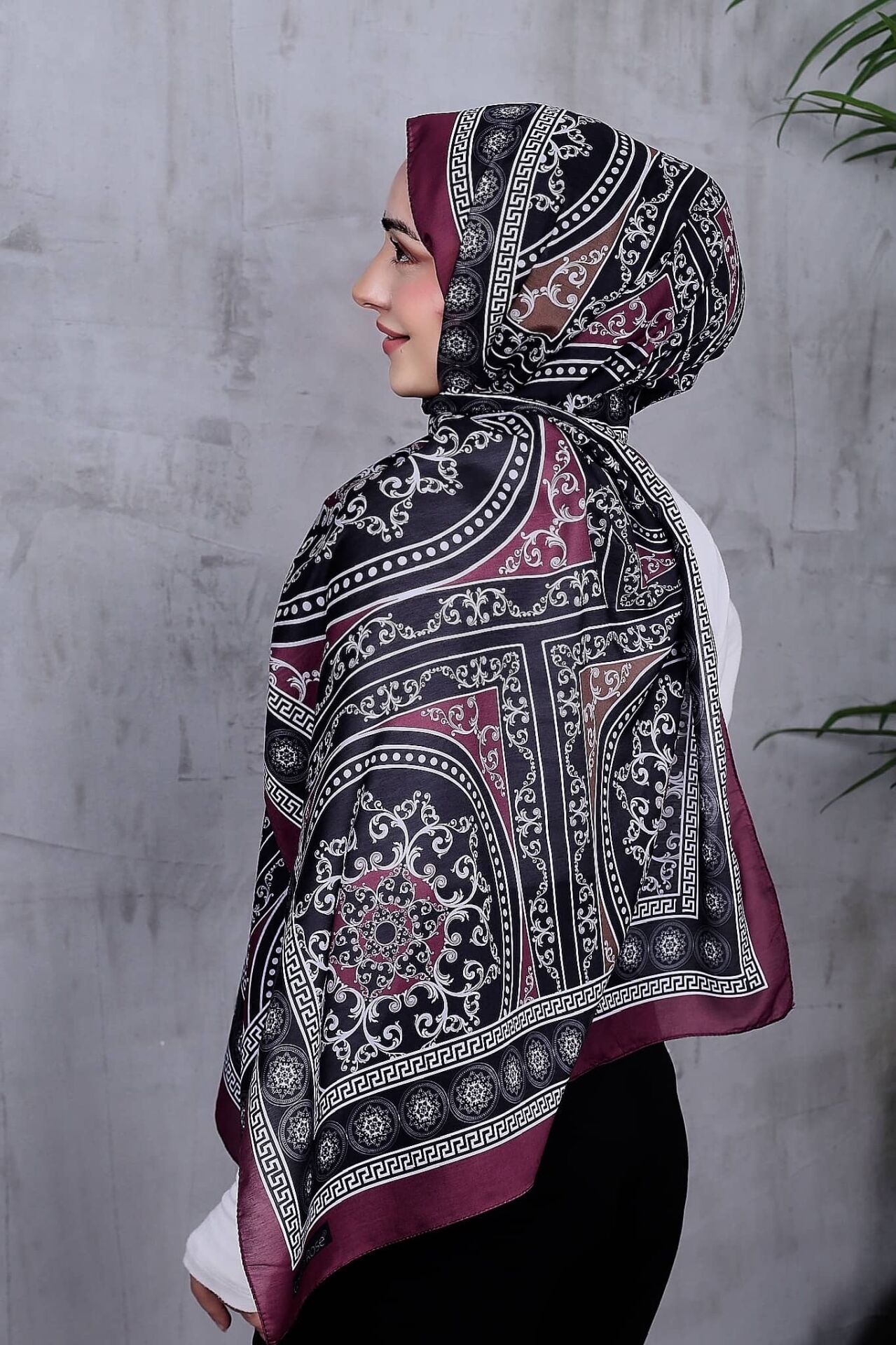 Etnik Desen Retro Soft Şal