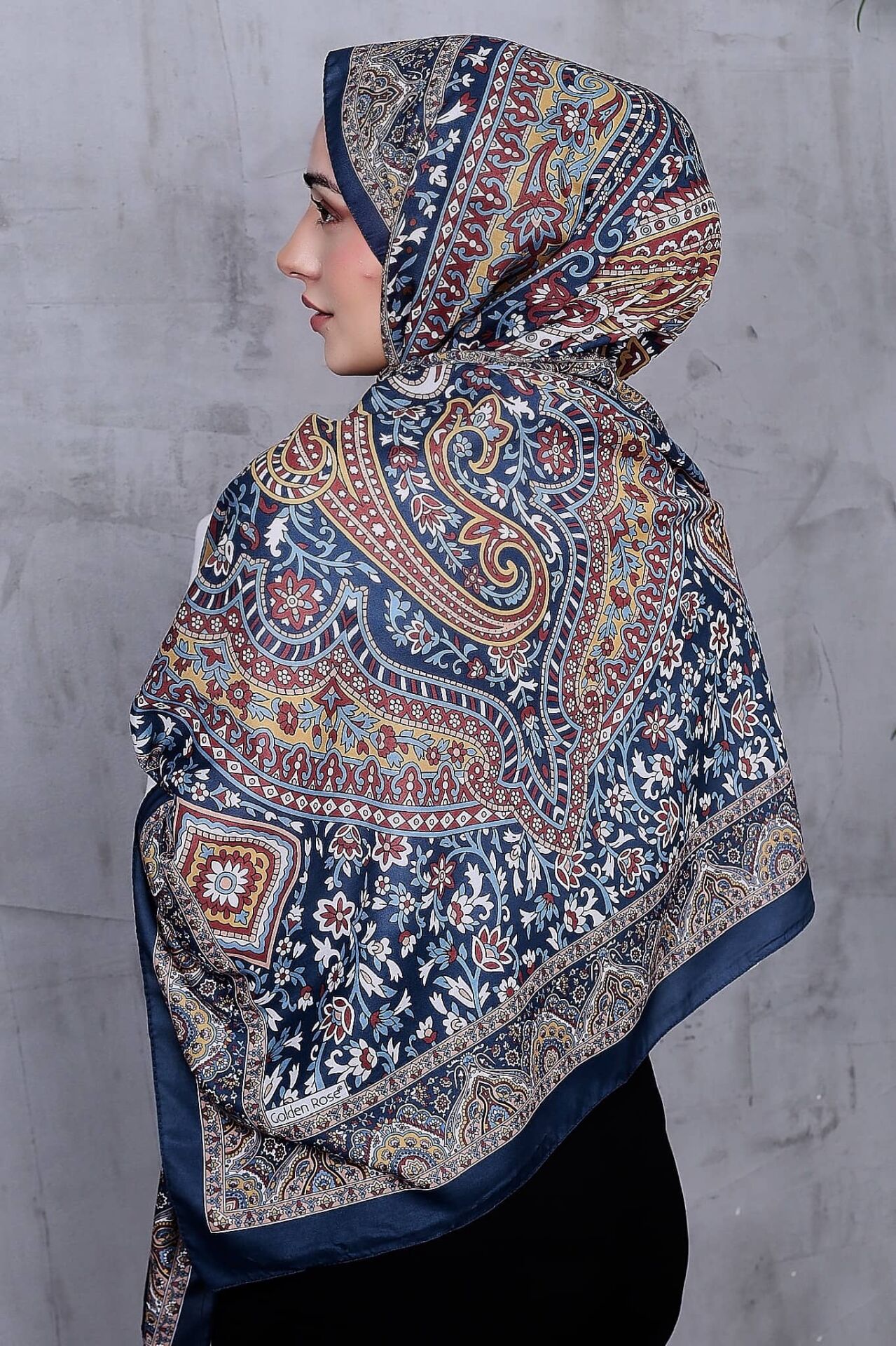 Etnik Desen Retro Soft Şal