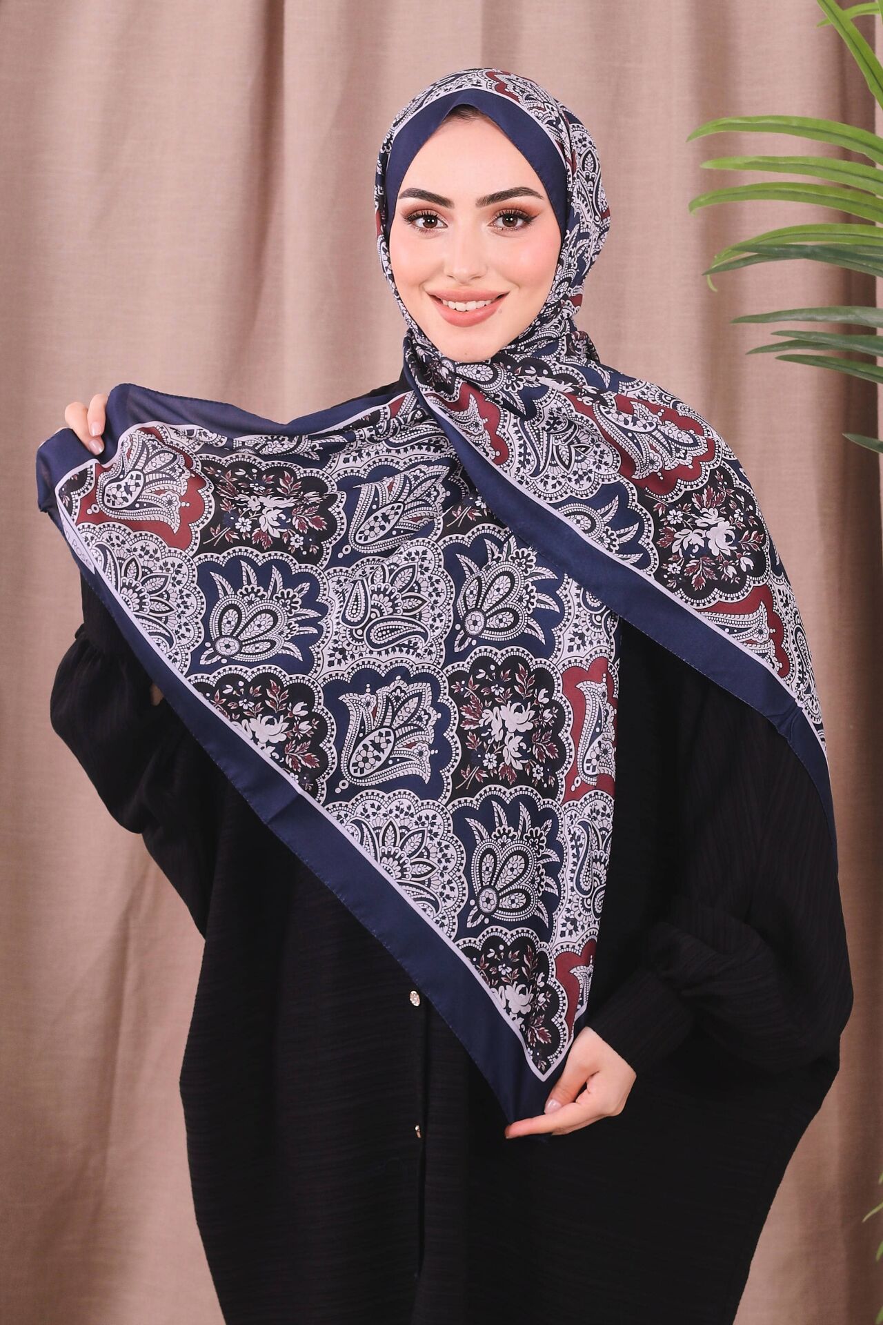 Etnik Desen Retro Soft Şal