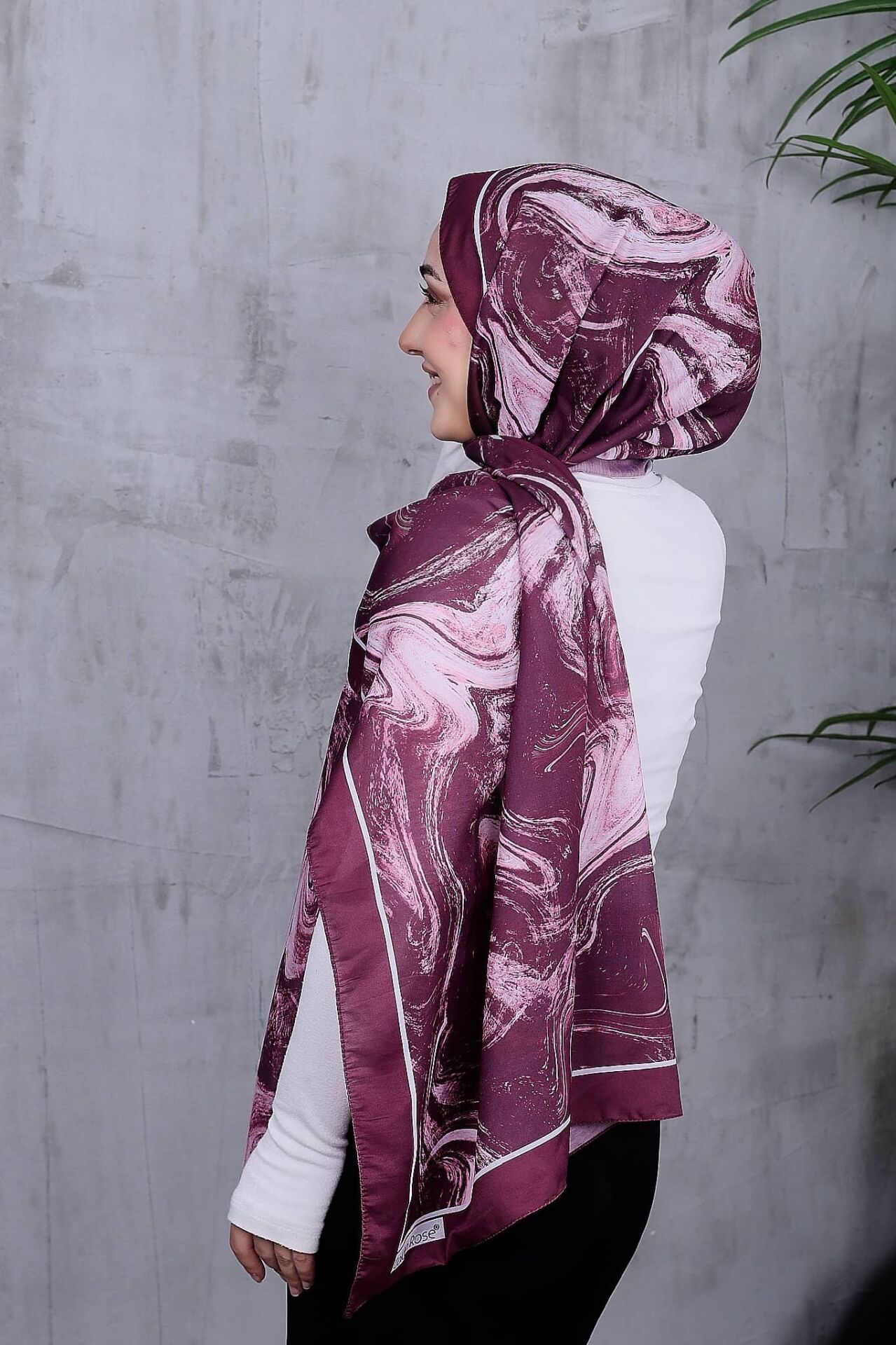 Pamuksu Soft Dalga Desen Şal