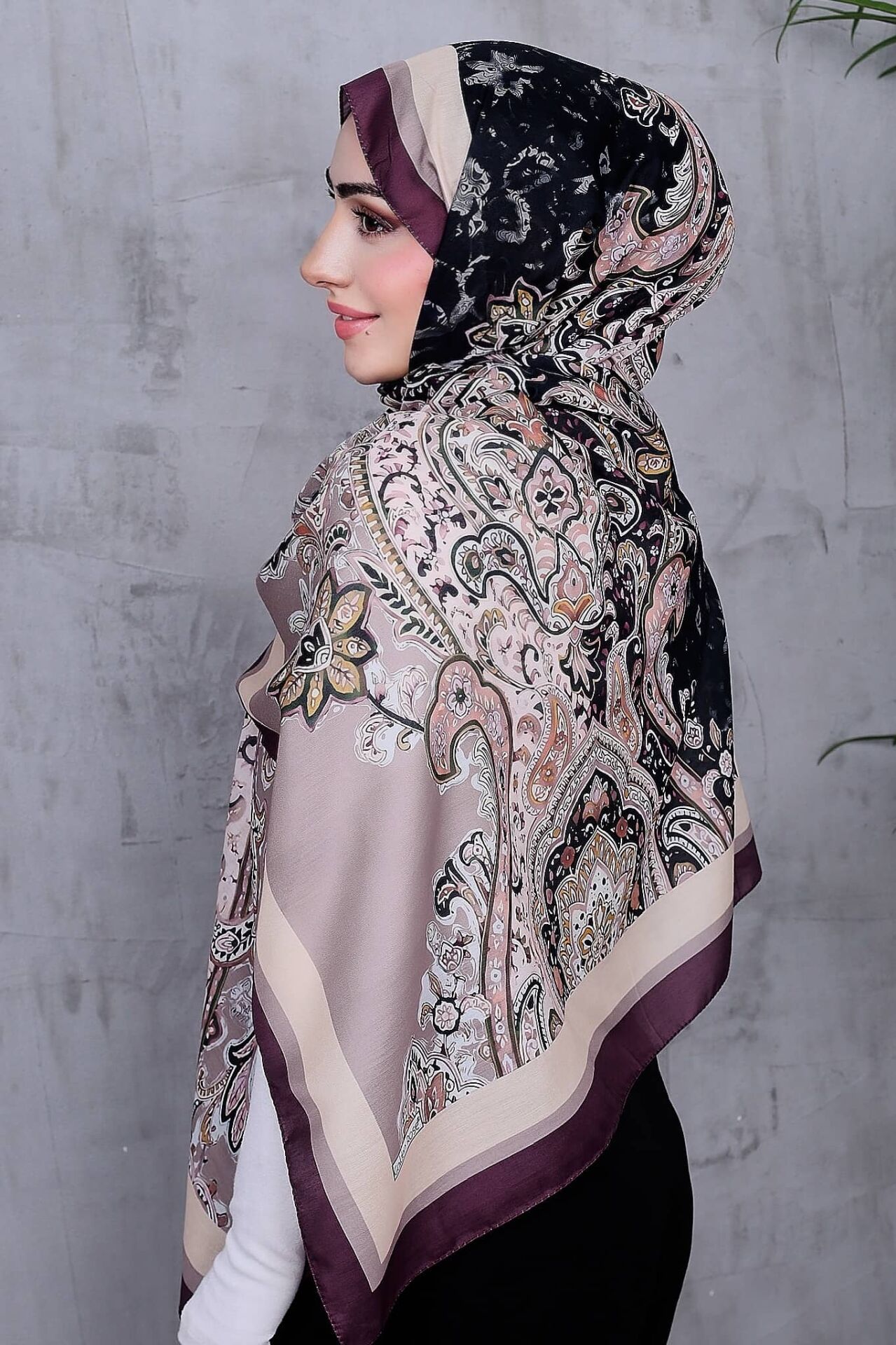 Etnik Desen Retro Soft Şal