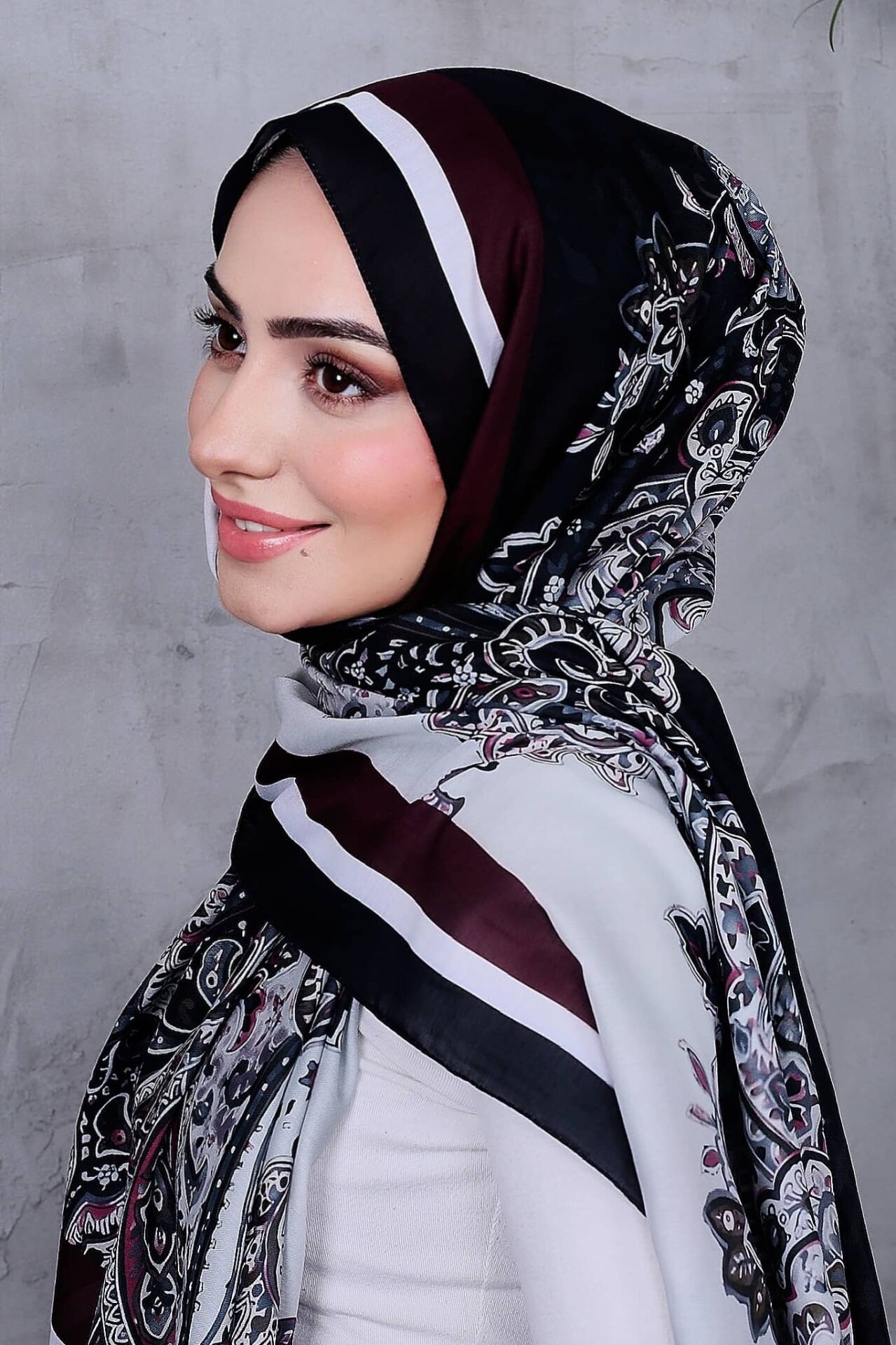 Etnik Desen Retro Soft Şal