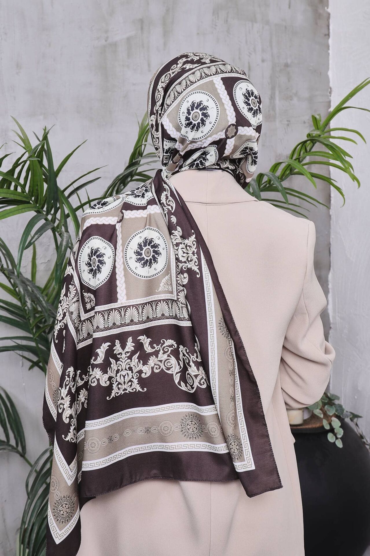 Etnik Desen Retro Soft Şal