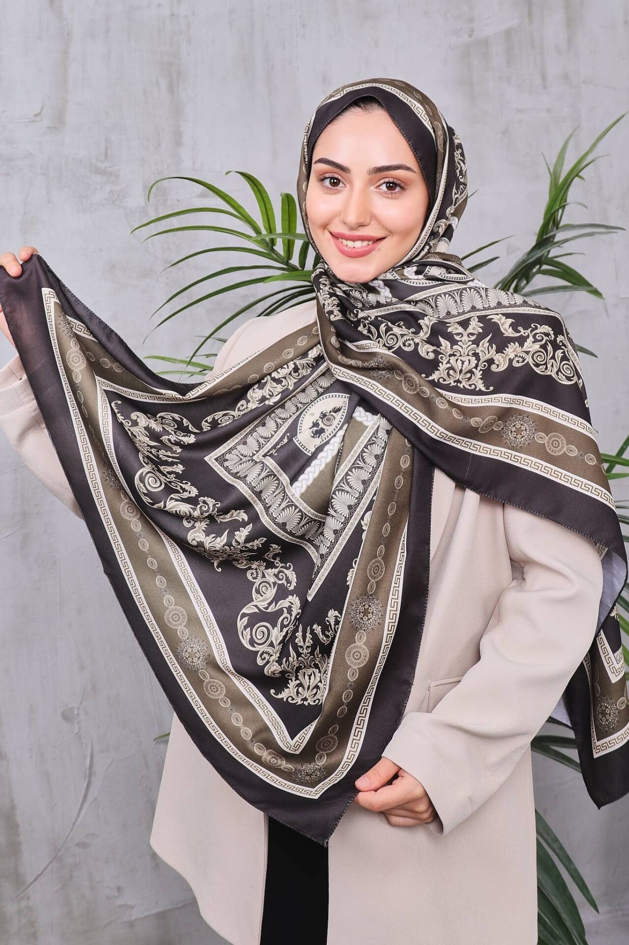 Etnik Desen Retro Soft Şal