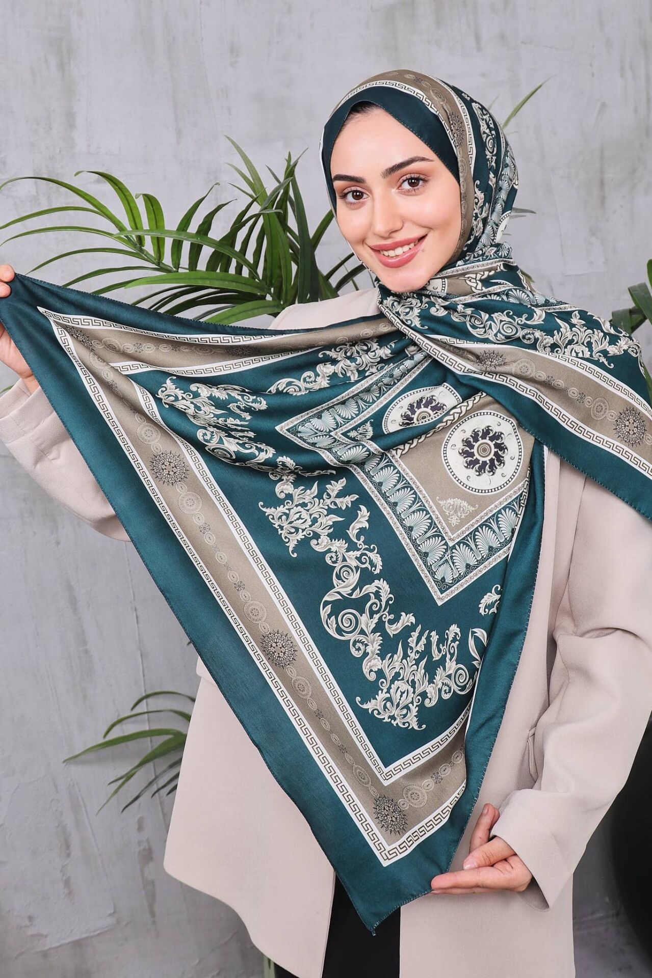 Etnik Desen Retro Soft Şal