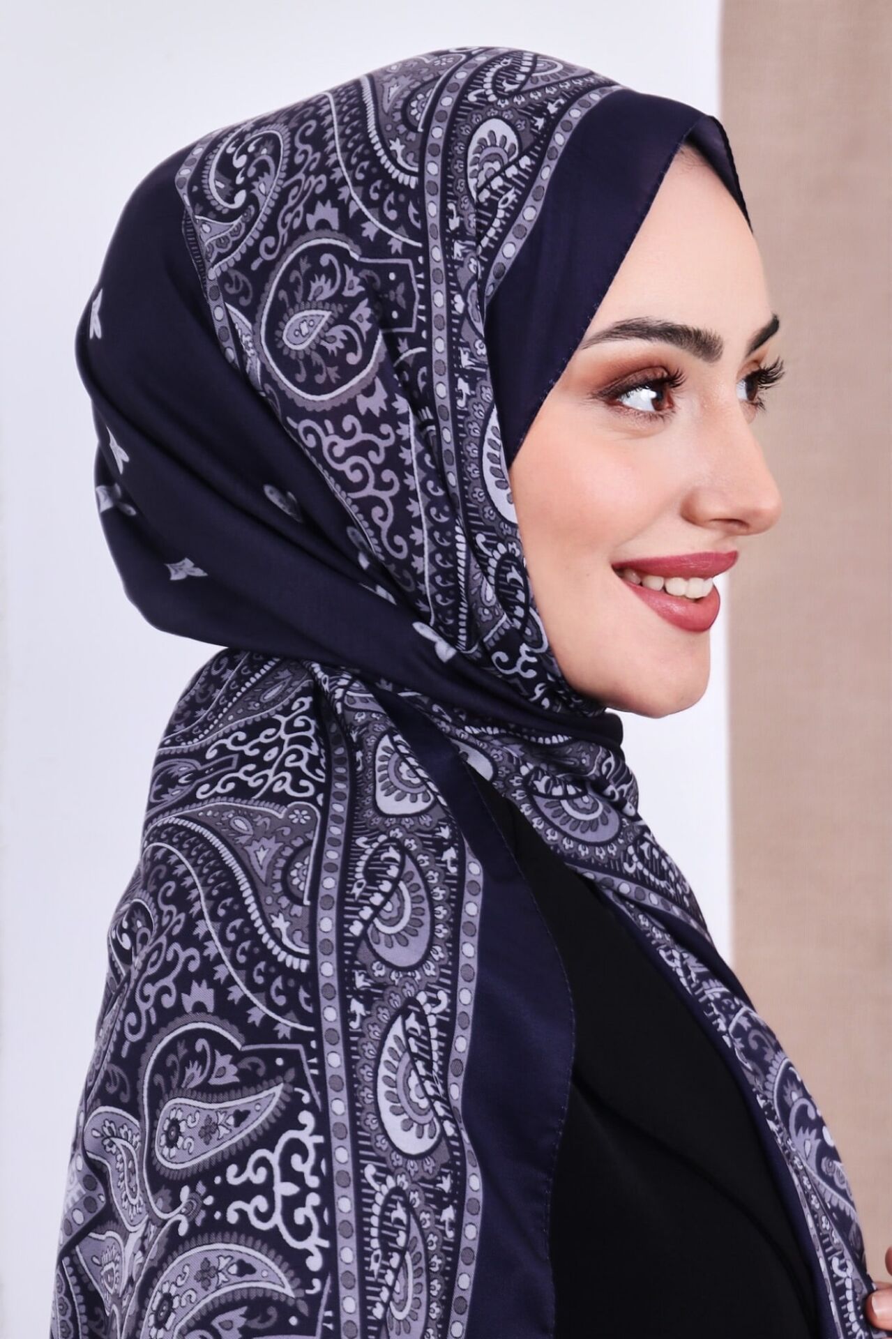 Etnik Desen Retro Soft Şal