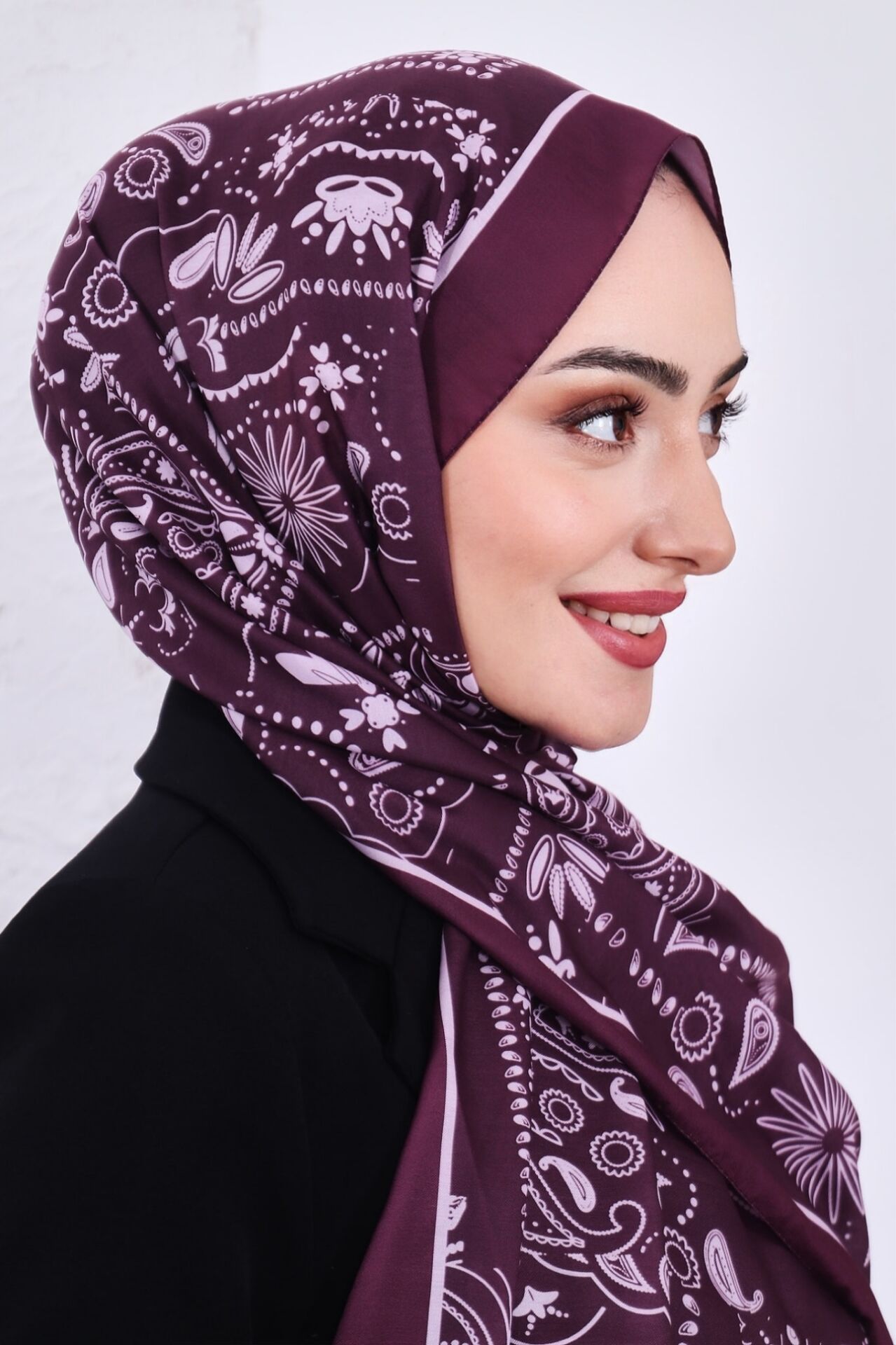 Etnik Desen Retro Soft Şal