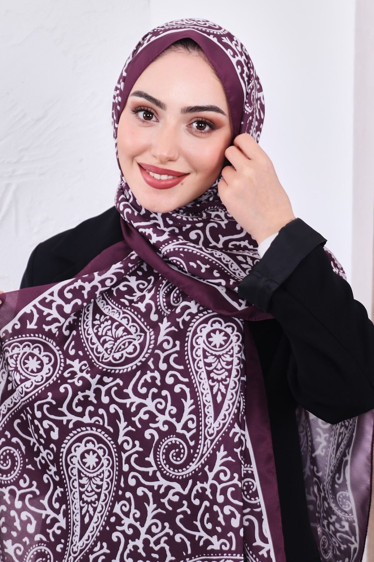 Etnik Desen Retro Soft Şal