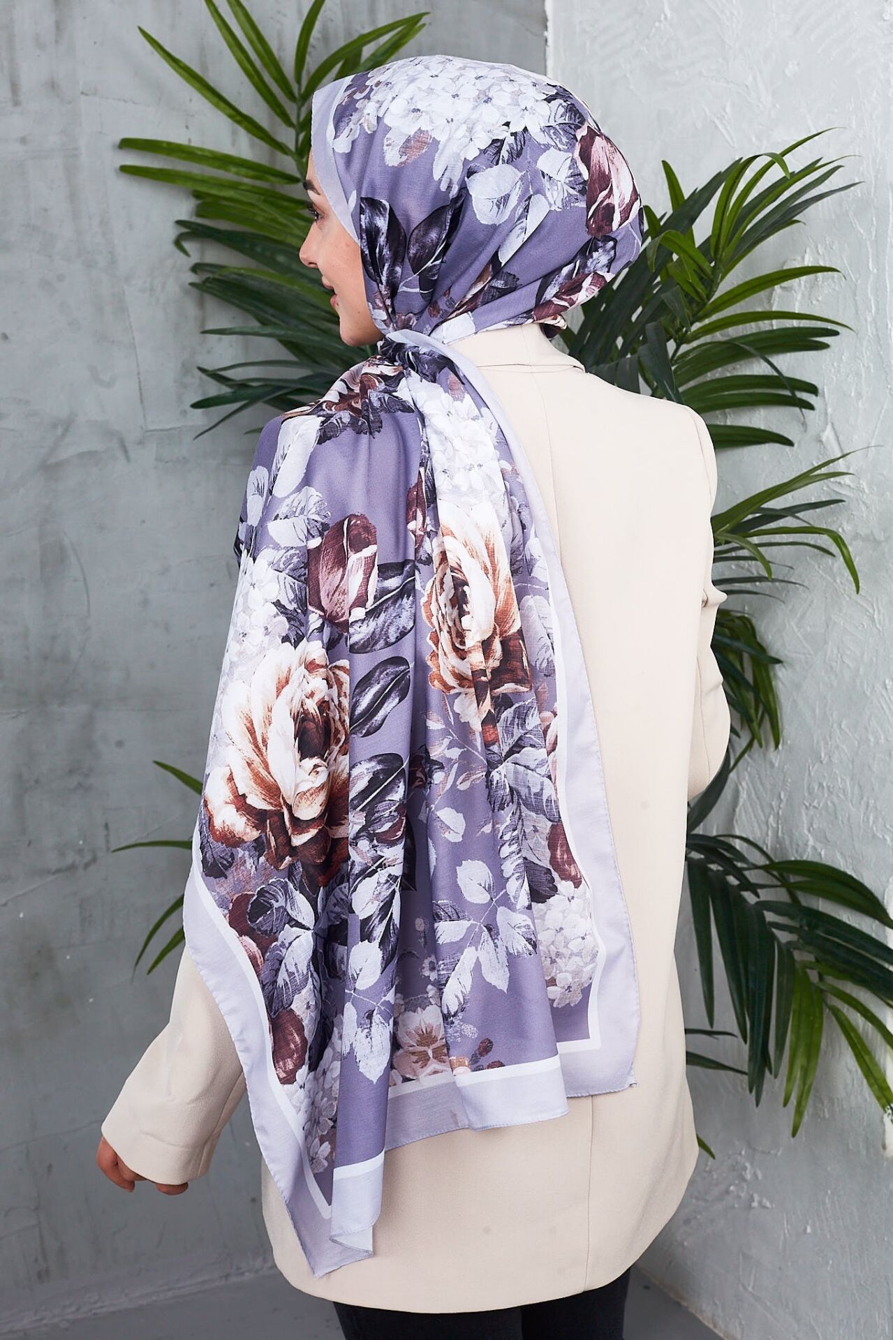 Daisy Soft Çiçek Desenli Şal