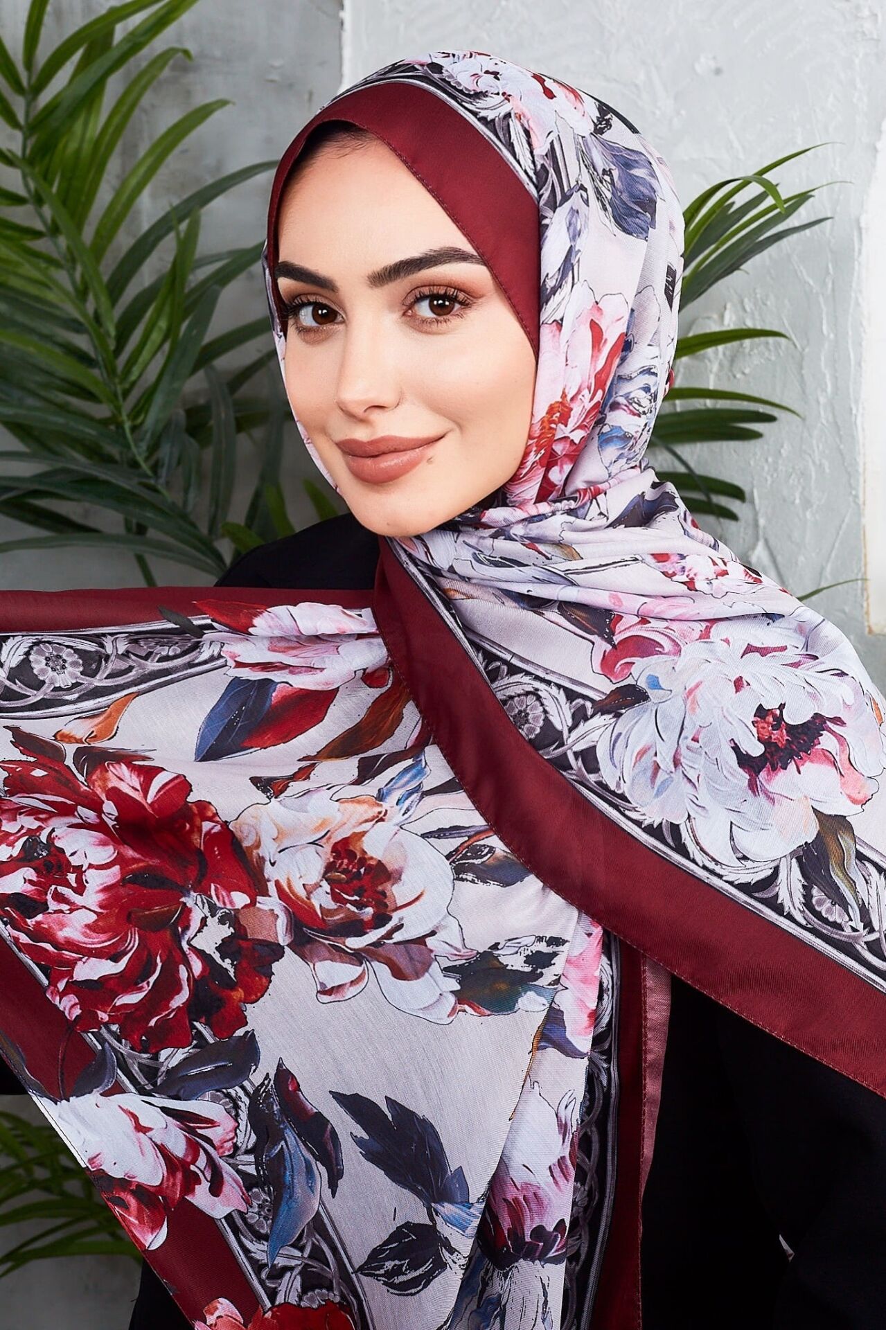 Daisy Soft Çiçek Desenli Şal