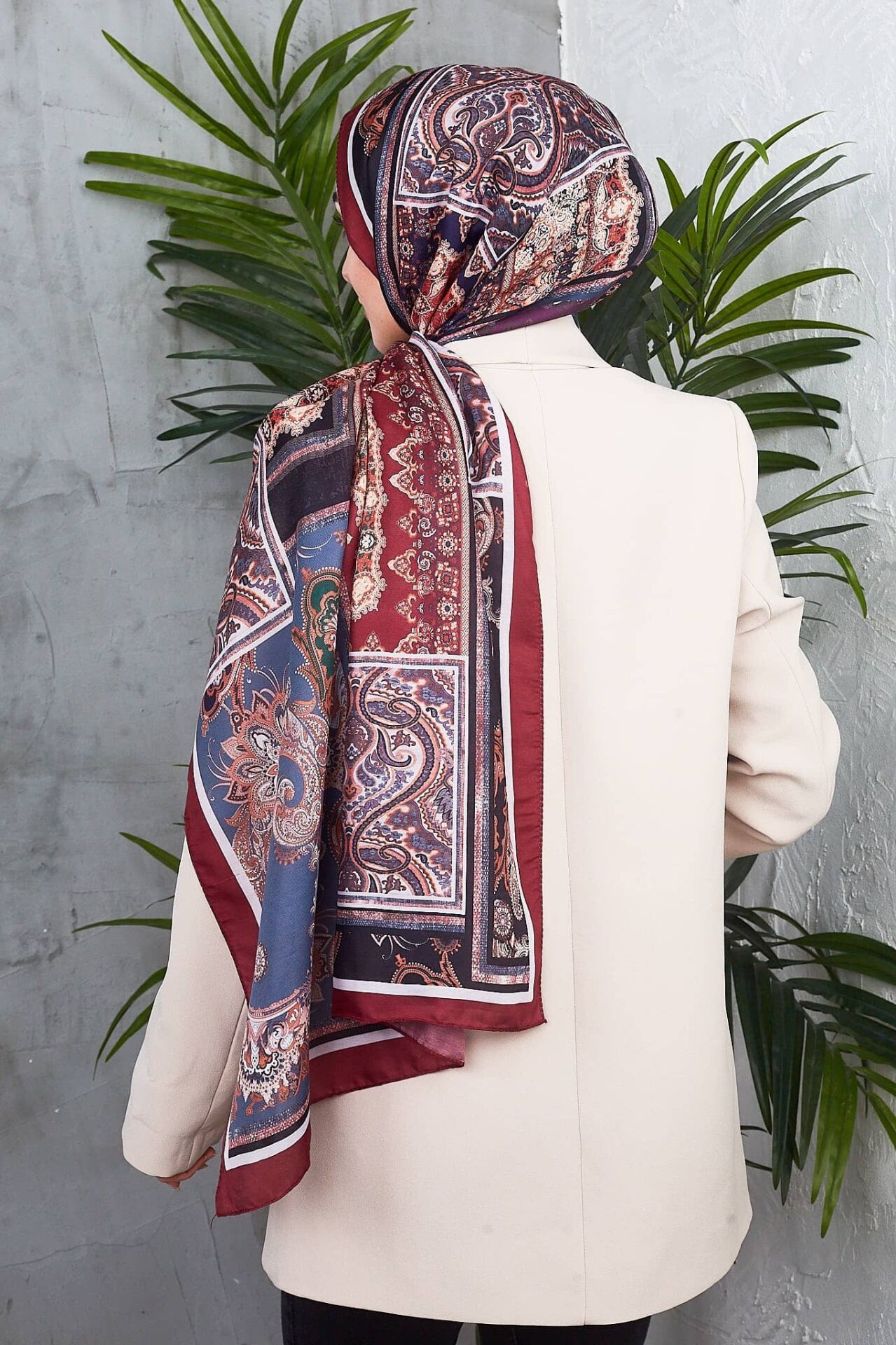 Etnik Desen Retro Soft Şal