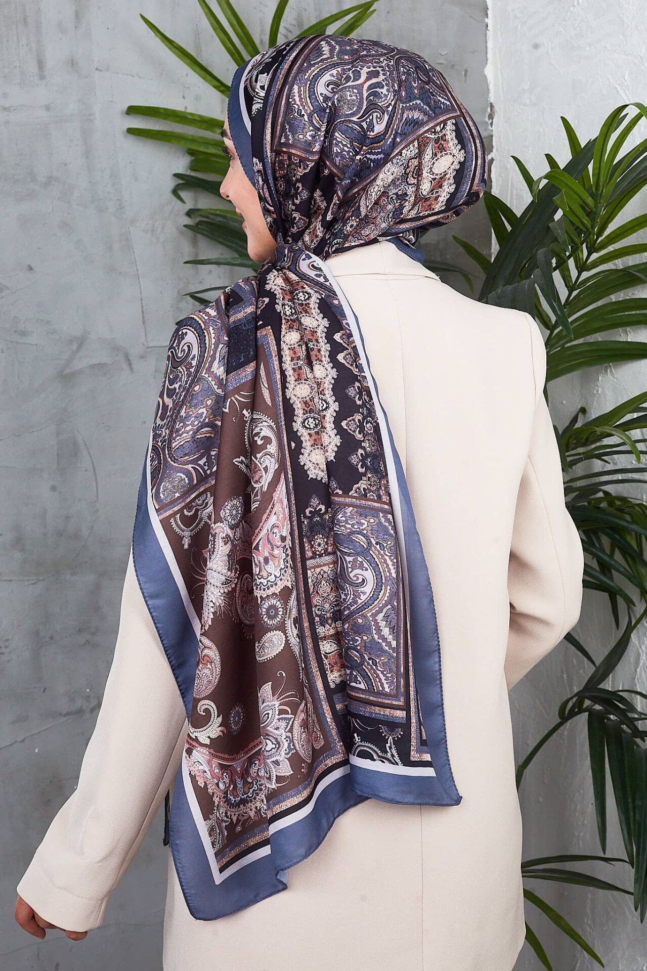 Etnik Desen Retro Soft Şal