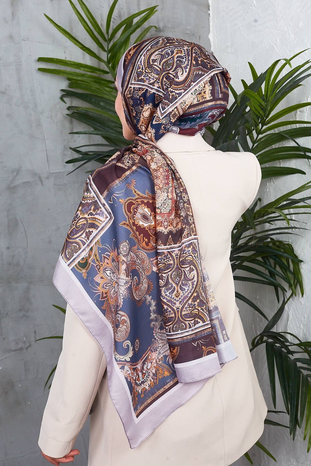 Etnik Desen Retro Soft Şal