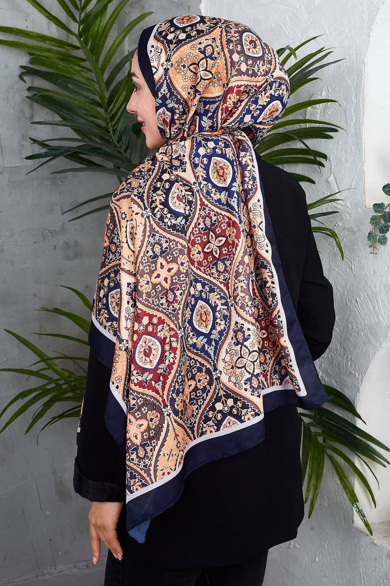 Etnik Desen Retro Soft Şal