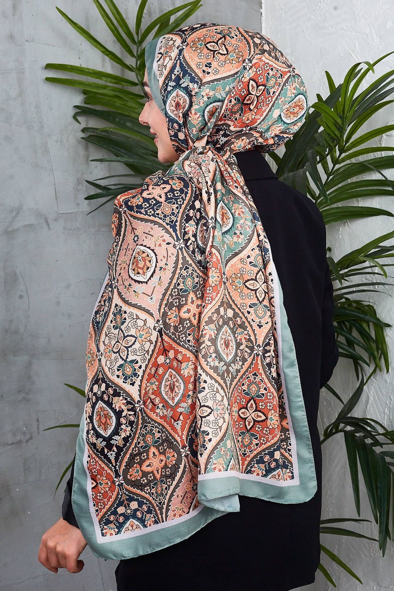 Etnik Desen Retro Soft Şal