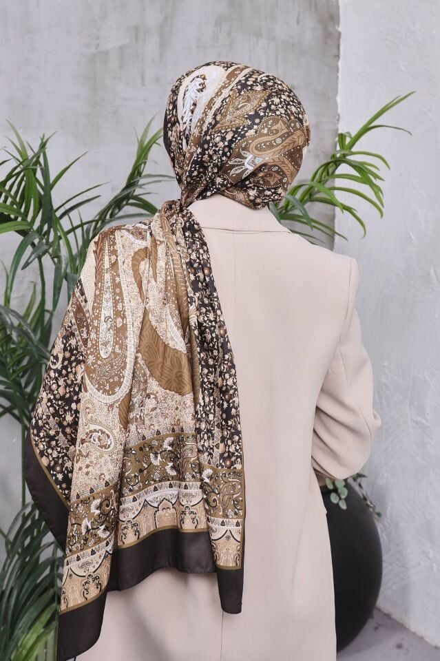 Etnik Desen Retro Soft Şal