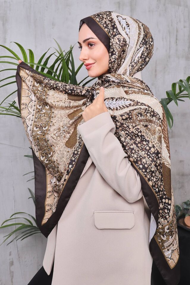 Etnik Desen Retro Soft Şal